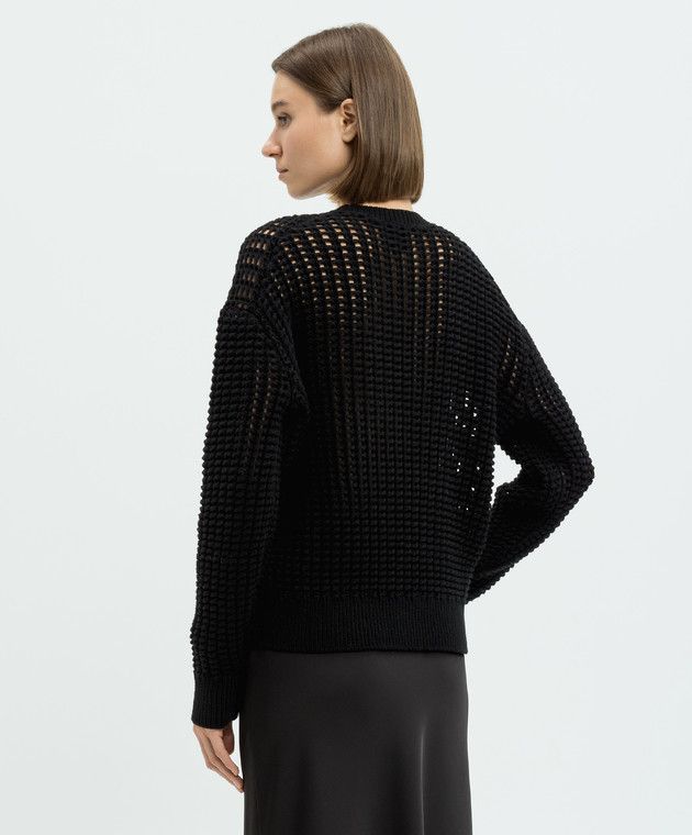 Givenchy o1y0925 Crewneck Sweater in Black Size M / US 6-8 / IT 42-44 - 4 Thumbnail