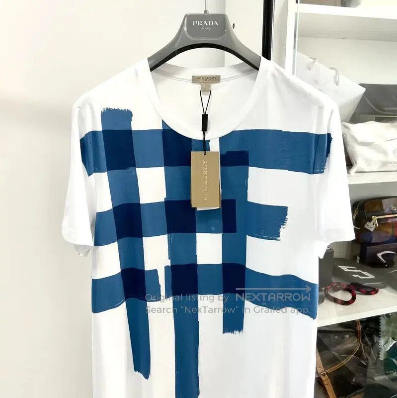 Burberry Burberry Summer White Cotton Short Sleeve T. Size US XL / EU 56 / 4 - 4 Thumbnail