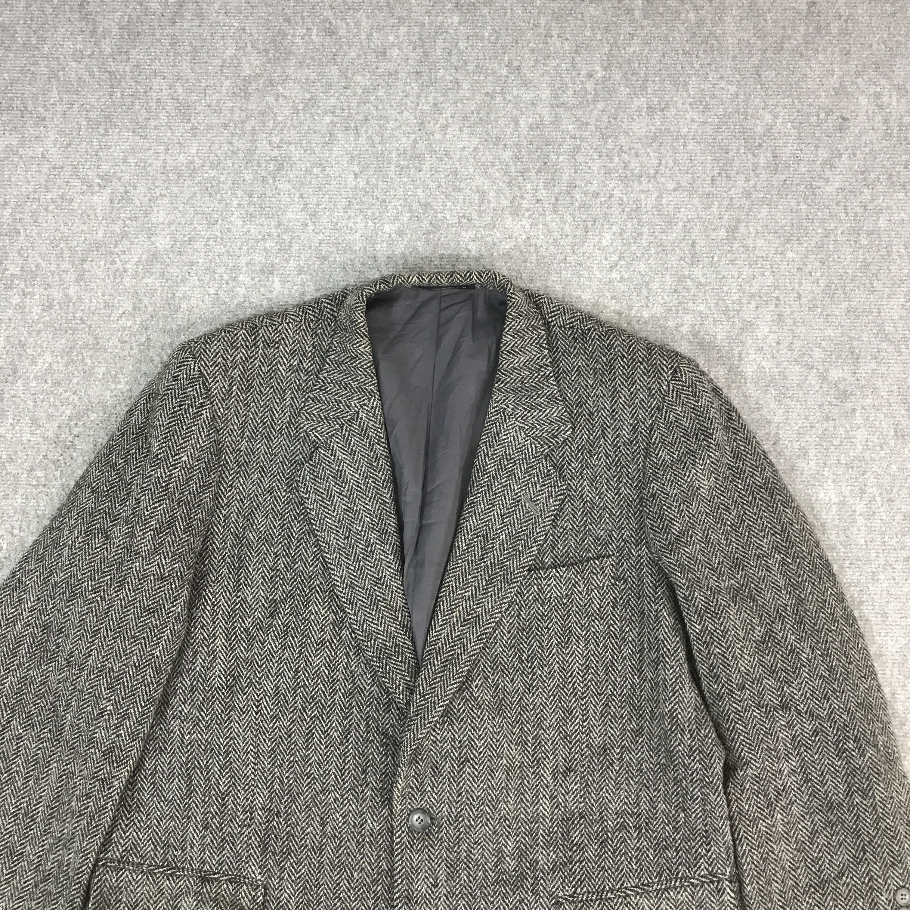 Harris Tweed VTG HARRIS TWEED WOOL BLAZER COAT JACKET Size US L / EU 52-54 / 3 - 3 Thumbnail