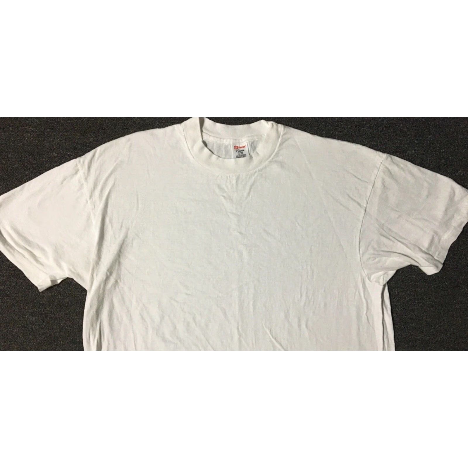 Hanes VINTAGE Hanes T-Shirt 80s 90s Faded White M Surf Skate Grunge Punk Trucker Rock Biker 90s USA Mens Shirt Size US M / EU 48-50 / 2 - 4 Thumbnail