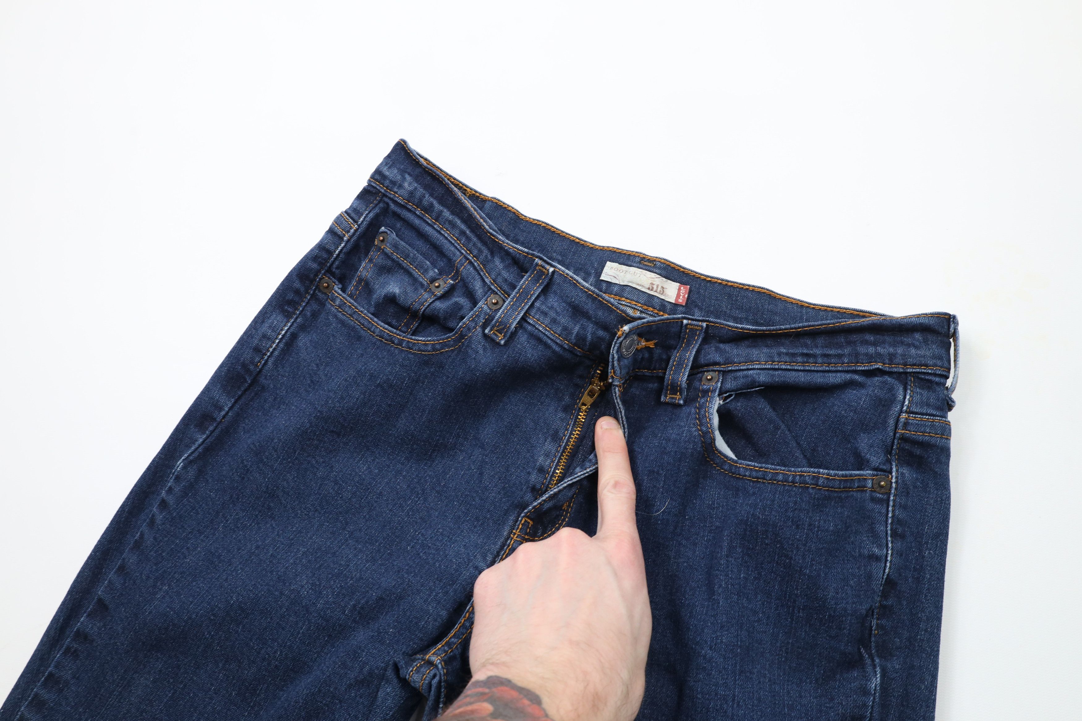 Levi's × Vintage Vintage Y2K Levis 515 Babydoll Flared Bootcut Denim Jeans Size 30" / US 8 / IT 44 - 6 Thumbnail