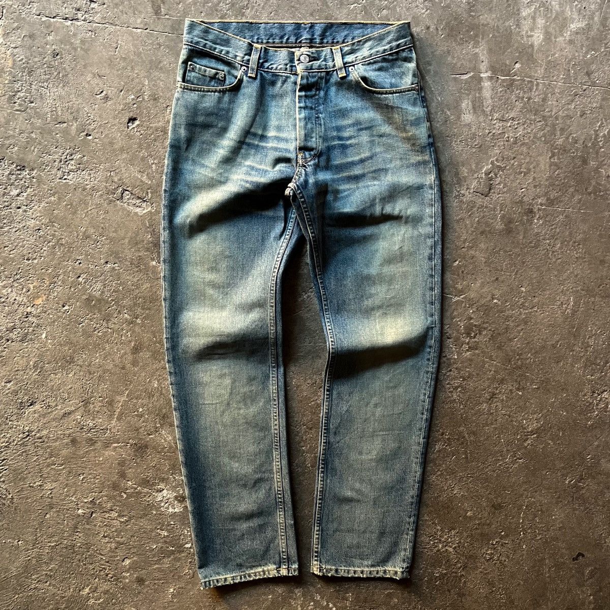 Helmut lang vintage sanded denim pants