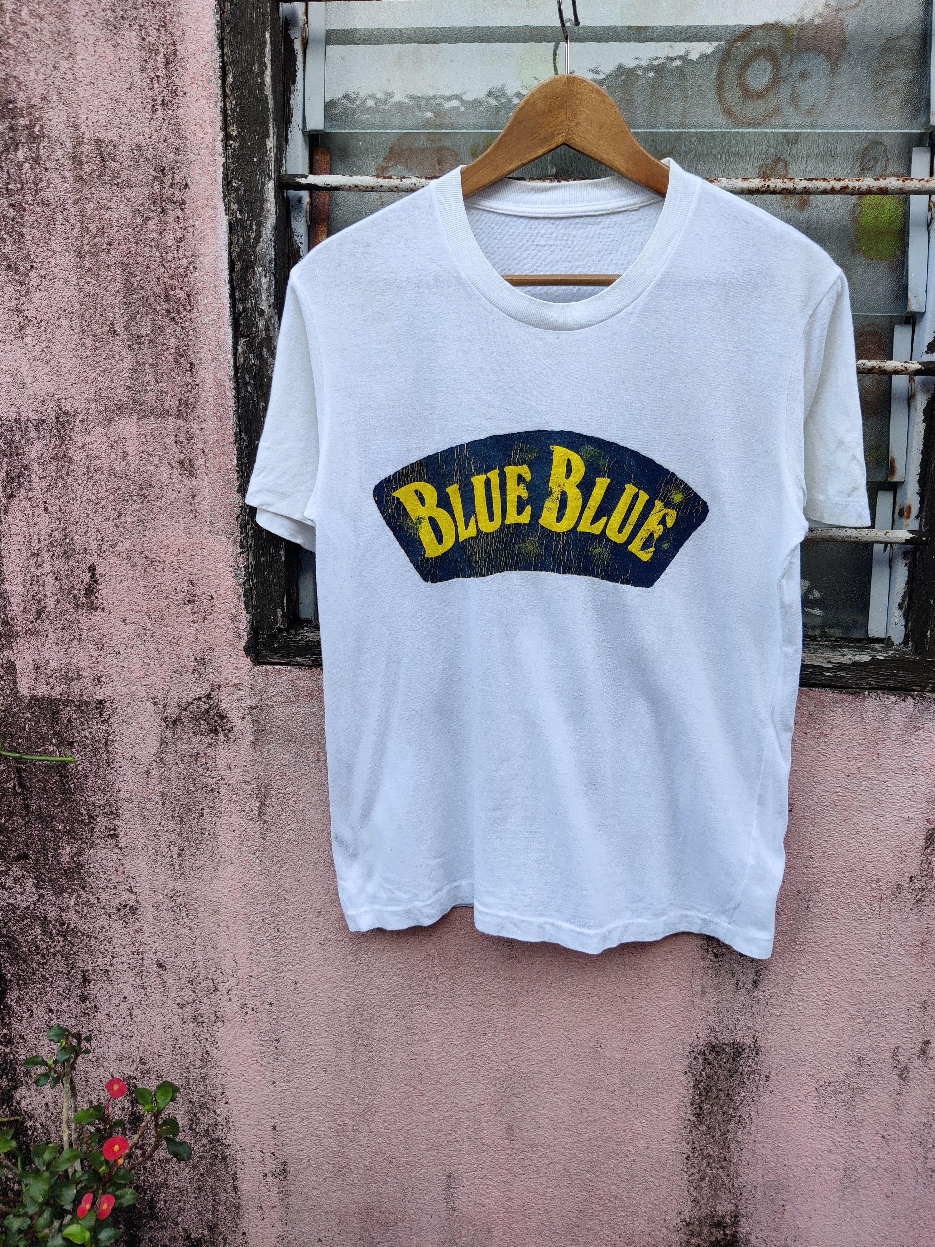 Blue Blue Japan 🔥Best Offer🔥 Vintage blue blue Japan Spellout Shirt Size US S / EU 44-46 / 1 - 2 Thumbnail