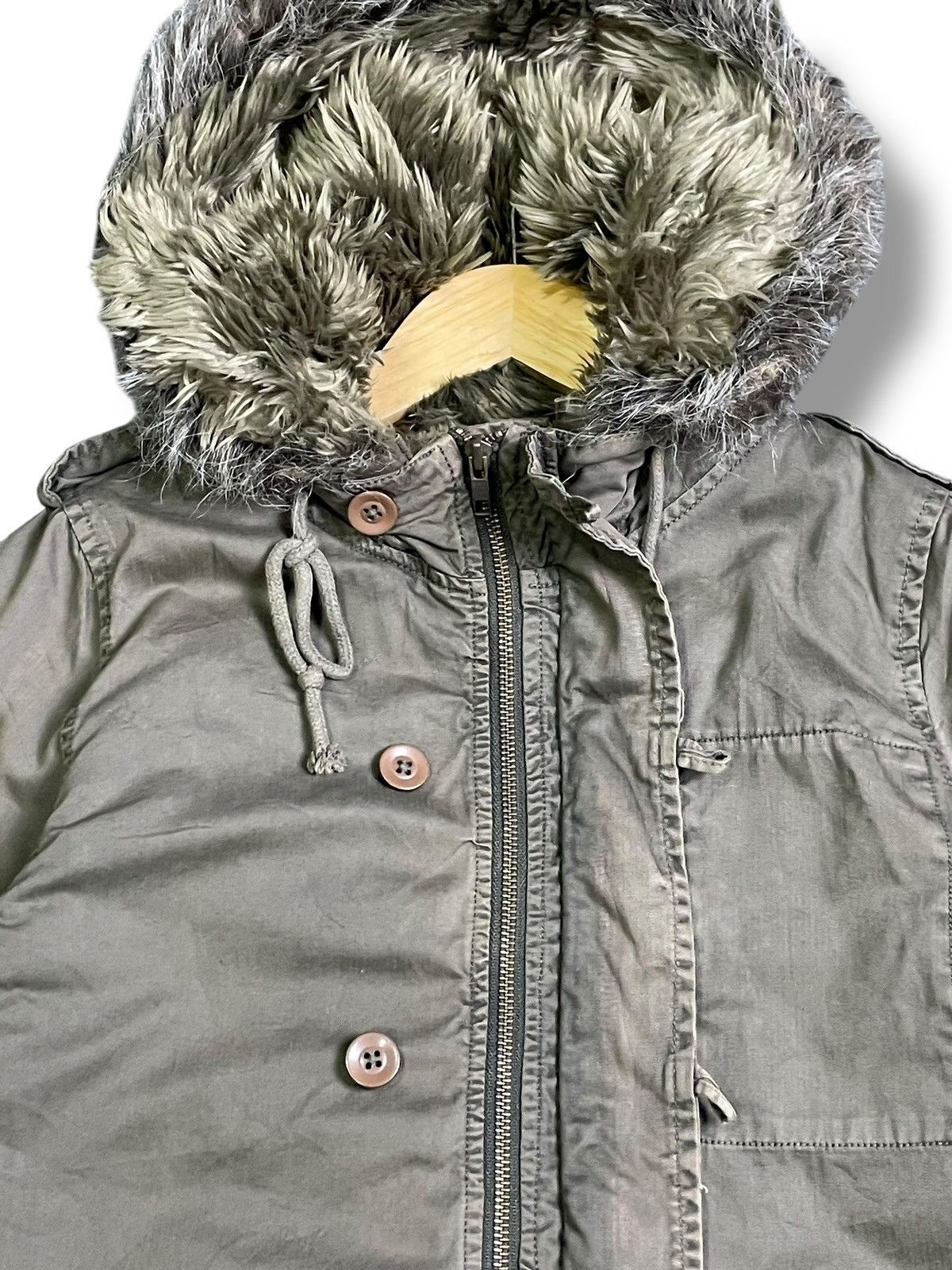 If Six Was Nine × Japanese Brand × Le Grande Bleu (L.G.B.) CLN X Japanese Brand Faux Fur Hooded Flying Jacket (36) Size US S / EU 44-46 / 1 - 5 Thumbnail
