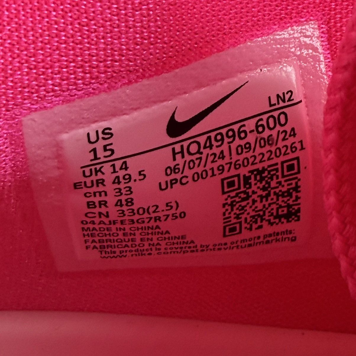 Nike NEW Nike Air Zoom GT Hustle 3 Think Pink Kay Yow HQ4996-600 Size US 15 / EU 48 - 9 Thumbnail