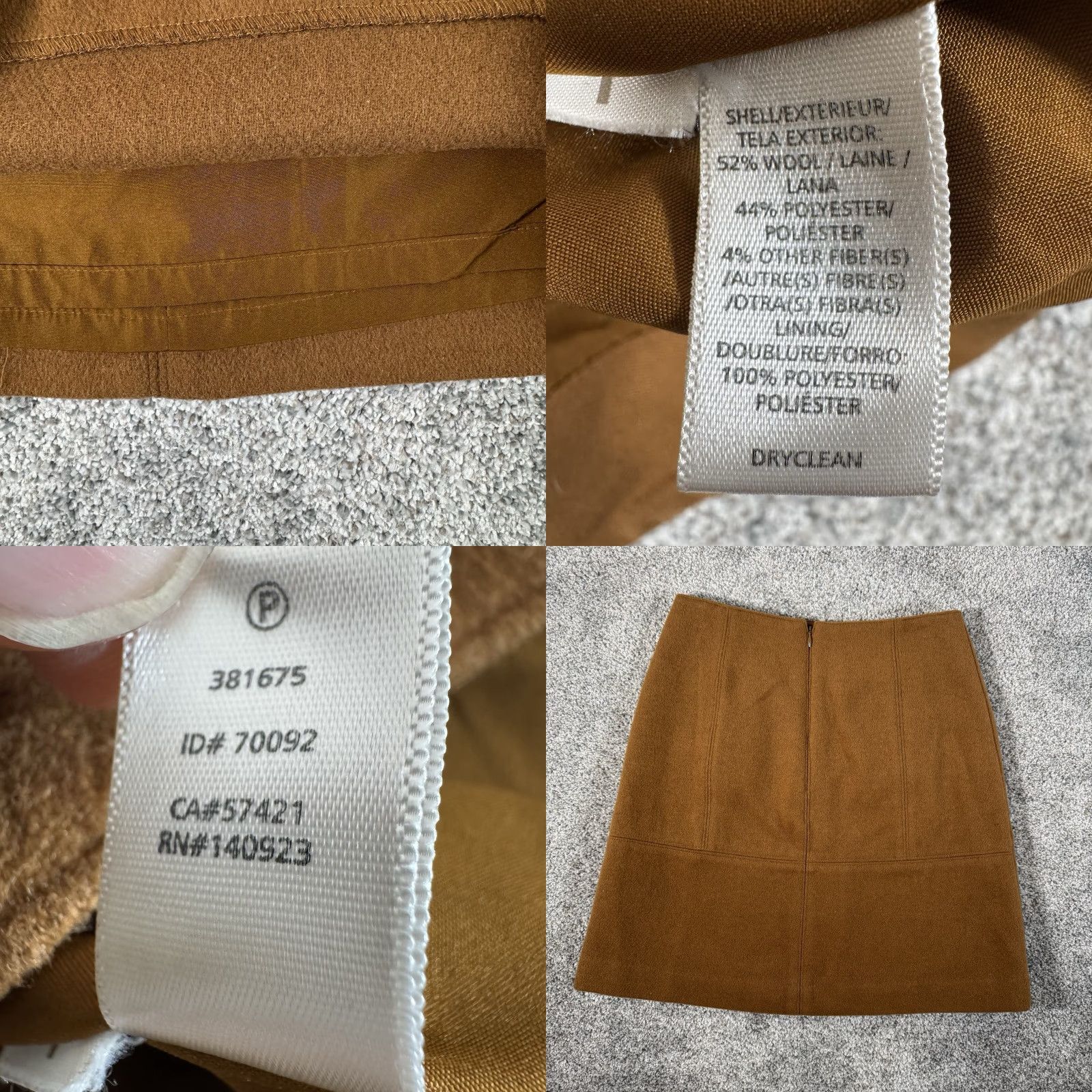 Loft VINTAGE Loft Mini Skirt Women 4 Brown Wool Blend Pockets Short Office Chic Preppy Classic – Y2K Size 27" / US 4 / IT 40 - 8 Thumbnail