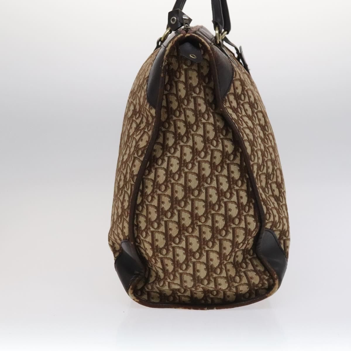 Dior DIOR Trotter Canvas Boston Bag Brown Size ONE SIZE - 5 Thumbnail