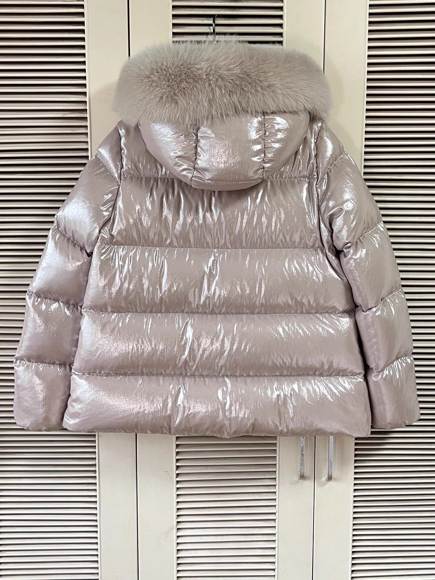 Moncler Moncler Women's Fox Fur Hooded Pearly Down Coat 0 Size XS / US 0-2 / IT 36-38 - 2 Thumbnail