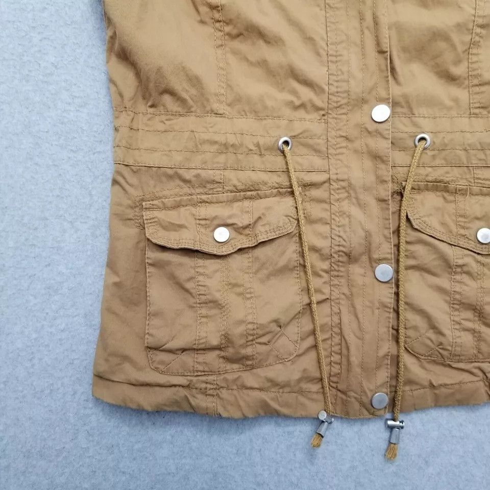 Other Cute Jacket Womens Medium Brown Vest Hooded Pockets Zip Size M / US 6-8 / IT 42-44 - 11 Thumbnail