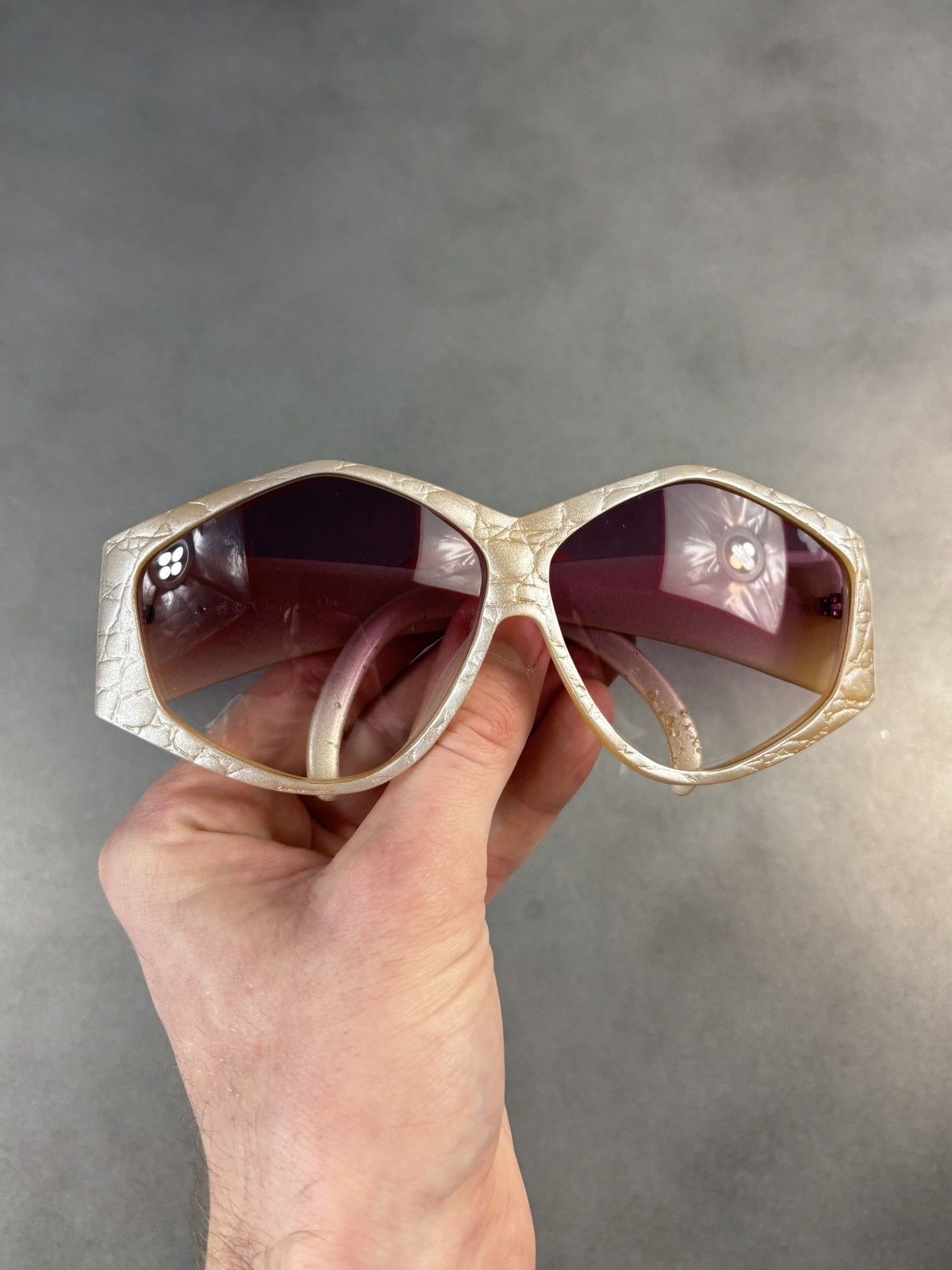 Christian Dior Monsieur 1970s Christian Dior Sunglasses Vintage 2230 Germany Snake Size ONE SIZE - 3 Thumbnail