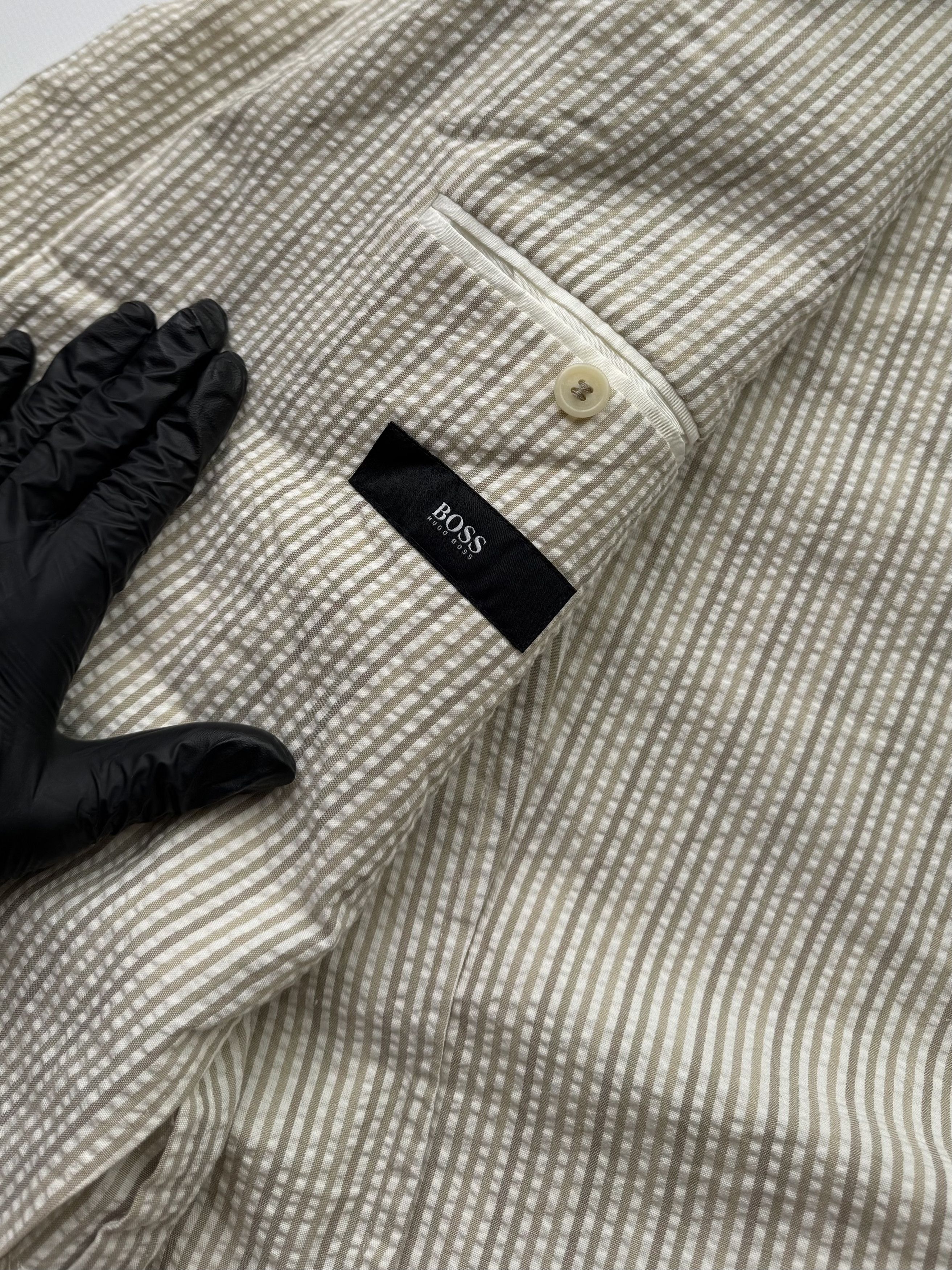 Hugo Boss Hugo Boss Vintage Striped Blazer (145) Size US L / EU 52-54 / 3 - 6 Thumbnail