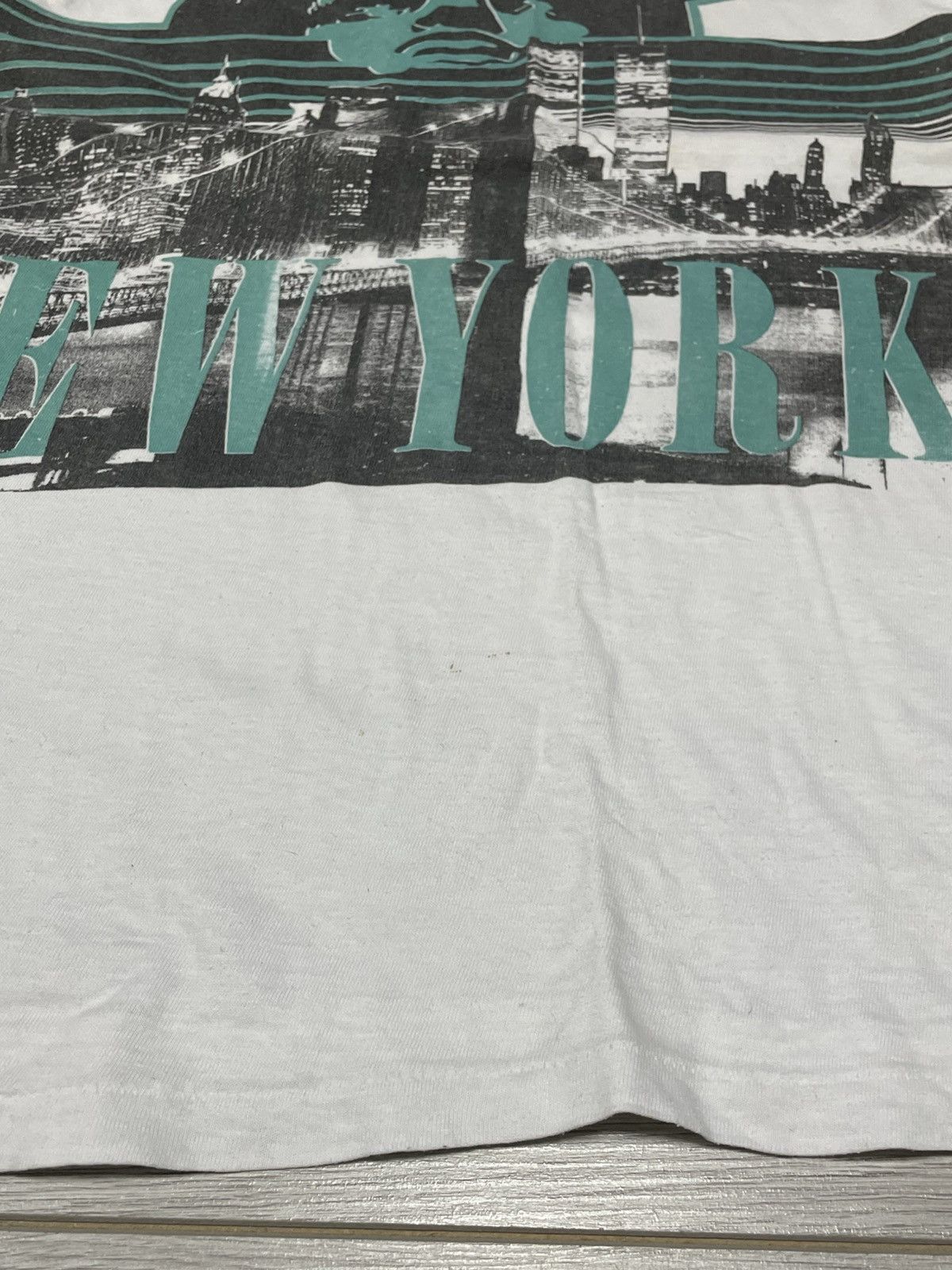 Vintage New York statue of Liberty vintage big graphic tee shirt Size US XL / EU 56 / 4 - 4 Thumbnail