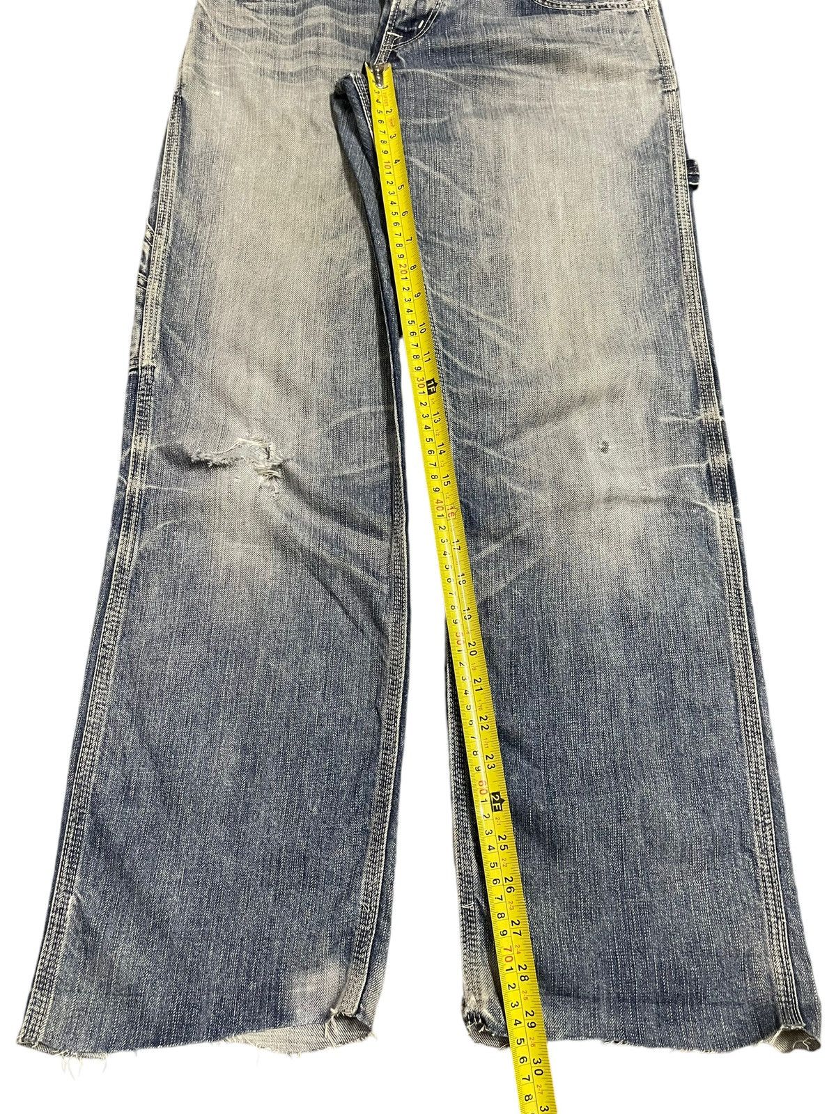 Edwin Vintage Edwin Blue Trip Faded Bleached Style Carpenter Jeans Size US 30 / EU 46 - 13 Thumbnail