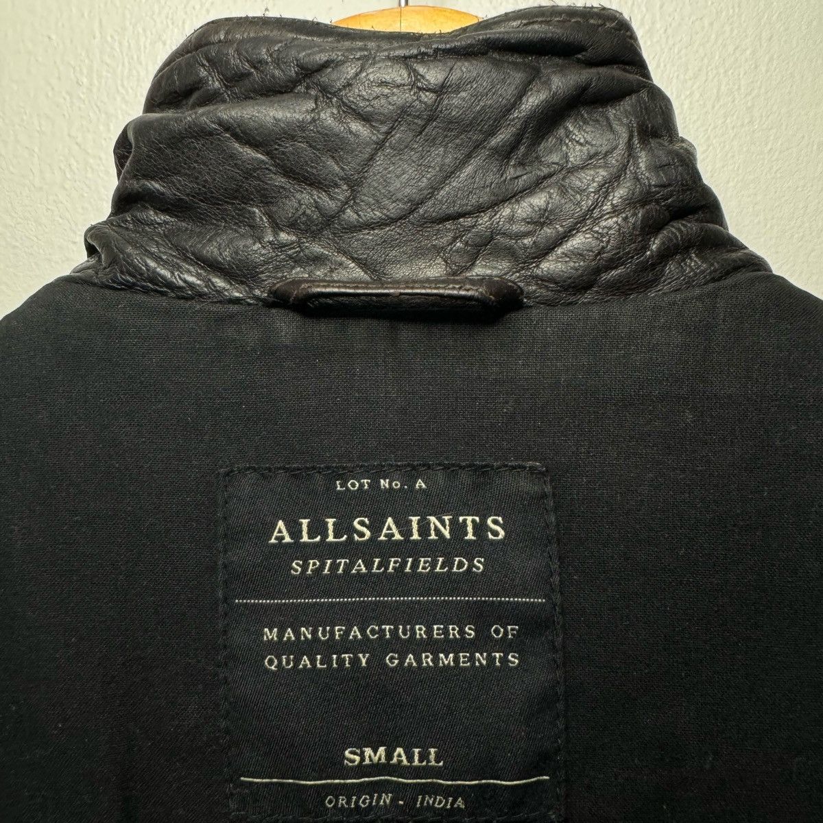Allsaints Vintage AllSaints Spitalfields Leather Biker Jacket Size US S / EU 44-46 / 1 - 6 Thumbnail