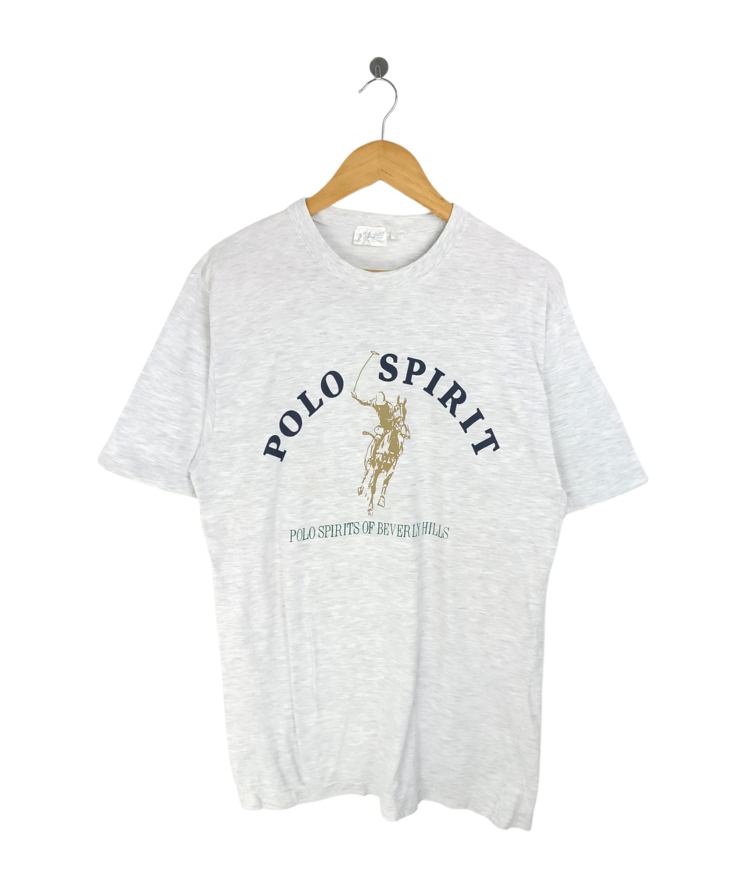 Vintage VINTAGE 90'S POLO SPIRIT CLASSIC LOGO SINGLE STITCH RARE TEE Size US M / EU 48-50 / 2 - 1 Thumbnail
