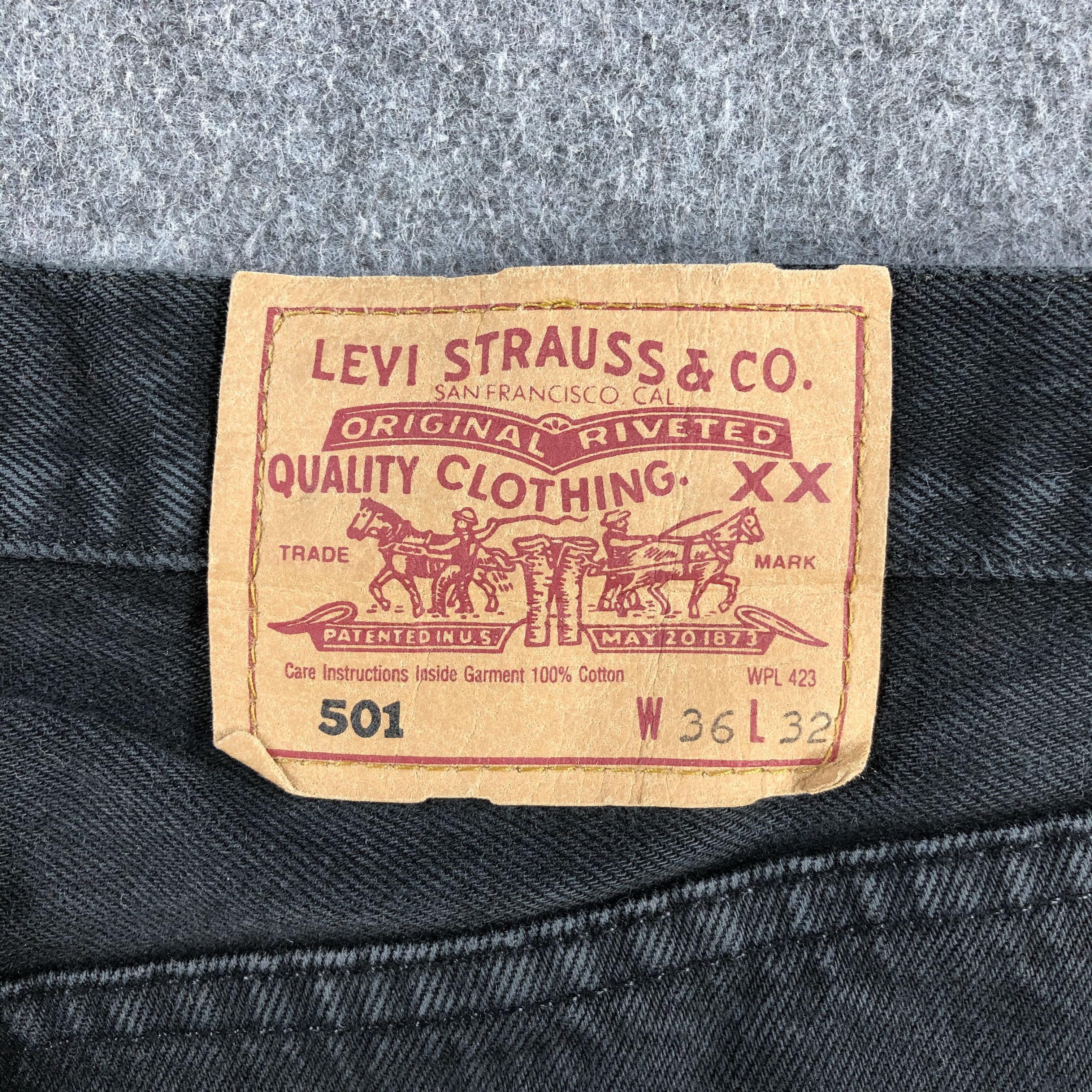 Levi's Vintage 90s Distress Levis 501 Jeans-J1423 Size US 35 - 5 Thumbnail