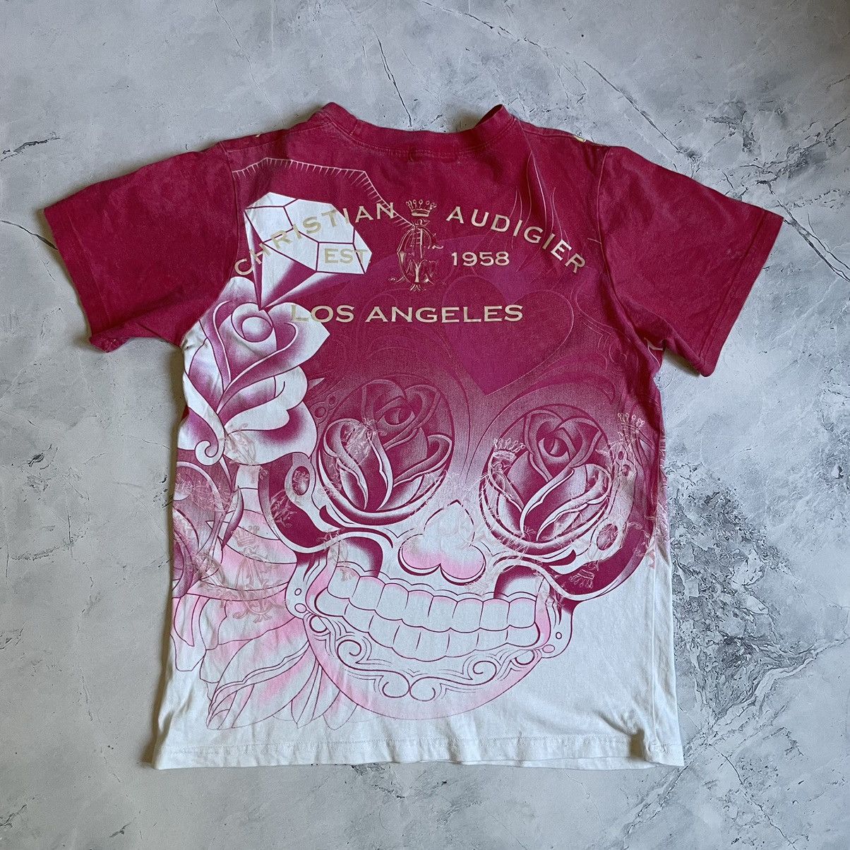 Christian Audigier Ed Hardy Christian Audiger Y2K Vintage Tshirt Size US M / EU 48-50 / 2 - 2 Thumbnail