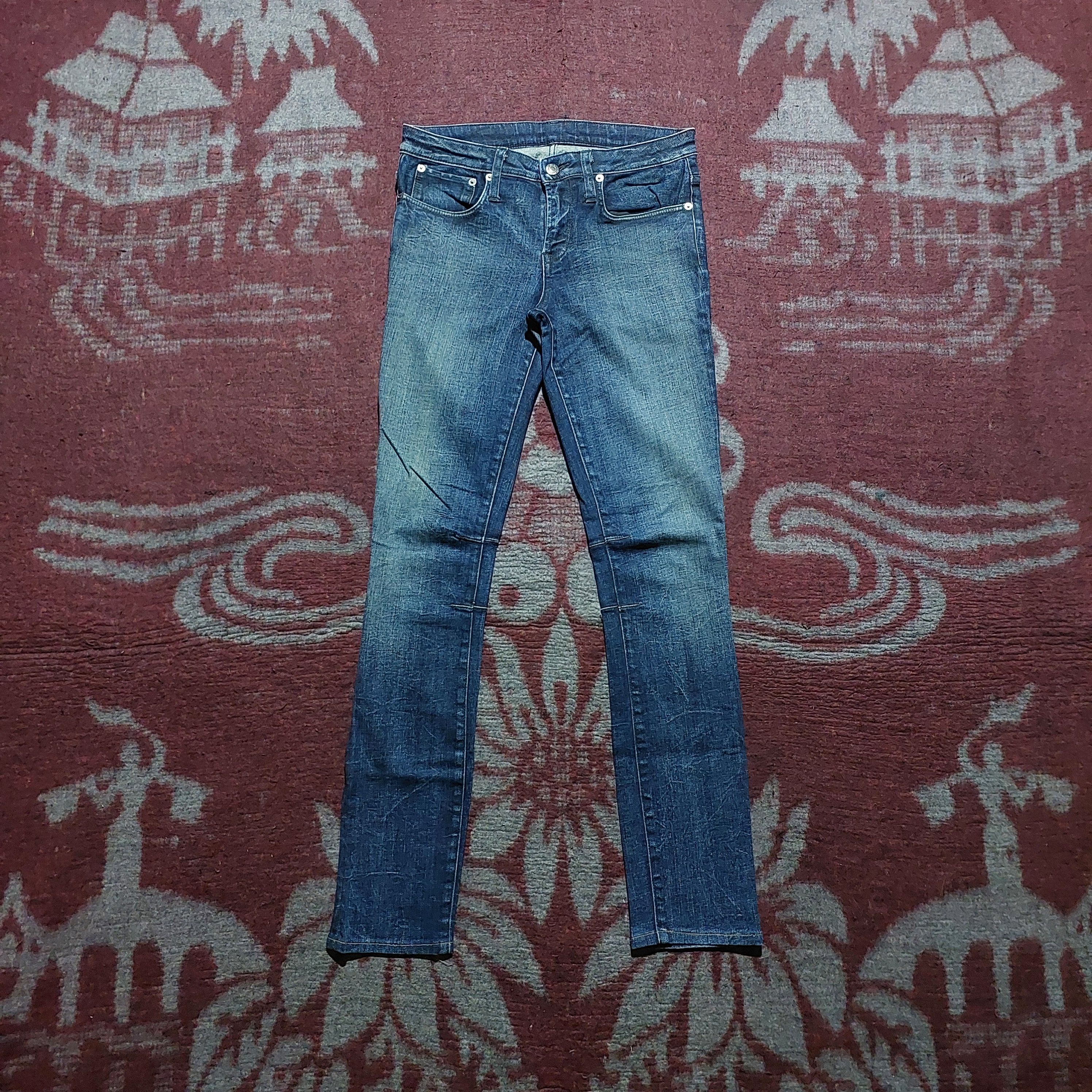 Helmut Lang skinny blue denim pants