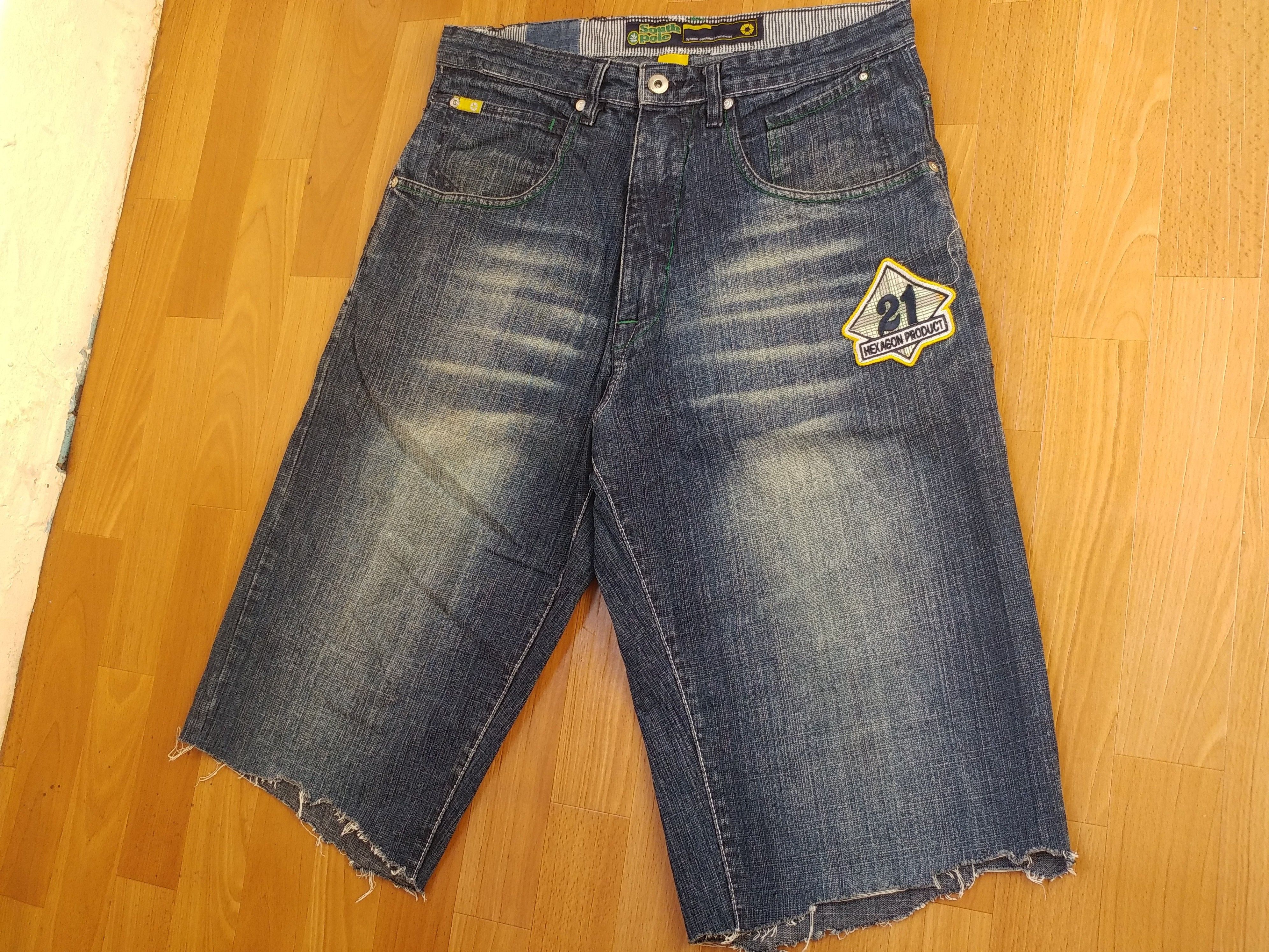 Southpole Southpole shorts, vintage hip hop baggy jeans, 90s size W 32 Size US 32 / EU 48 - 8 Thumbnail