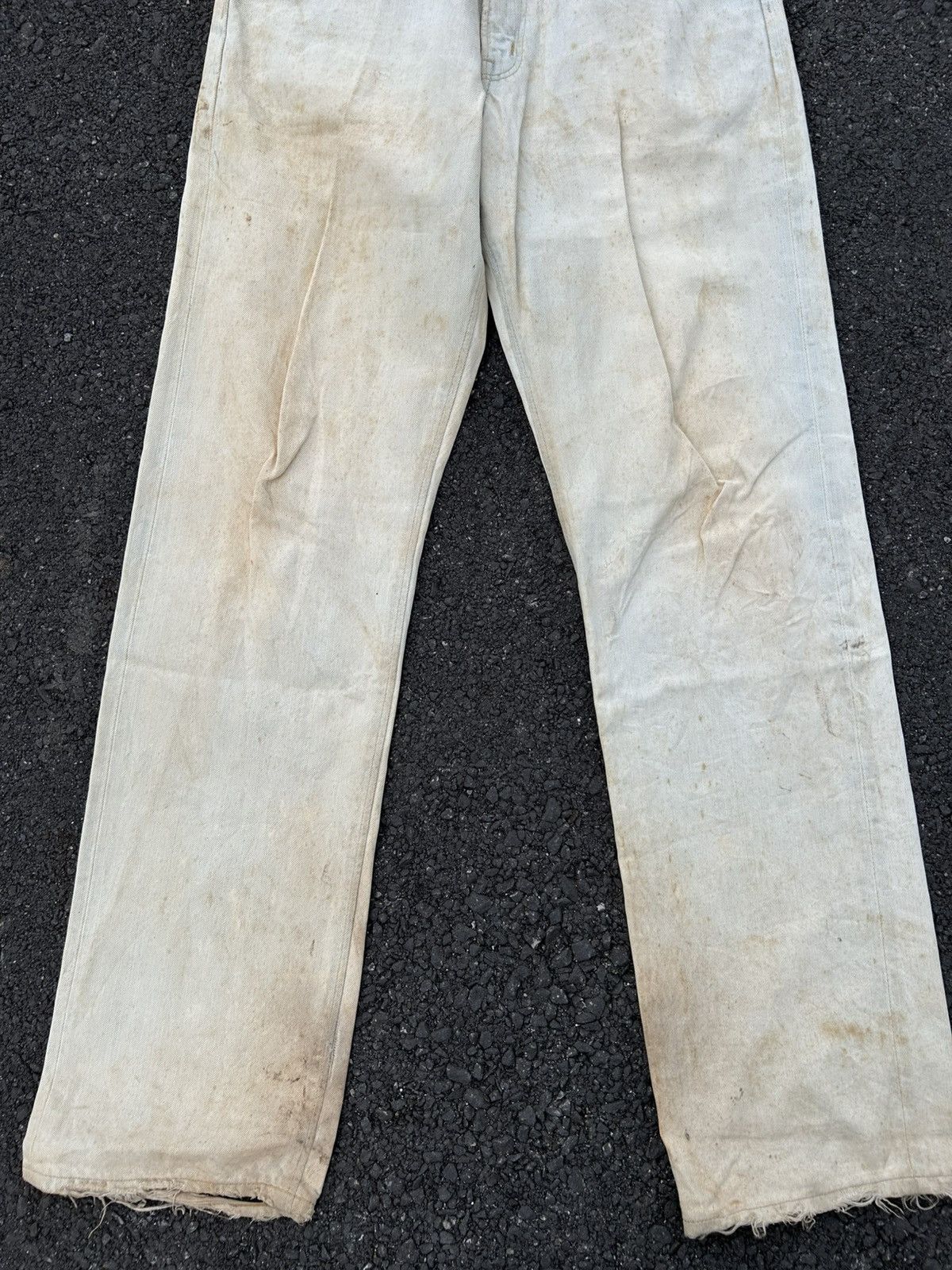 Kapital Thrashed Vintage Edwin 505z Selvedge Dirty Denim Jeans Size US 31 - 5 Thumbnail