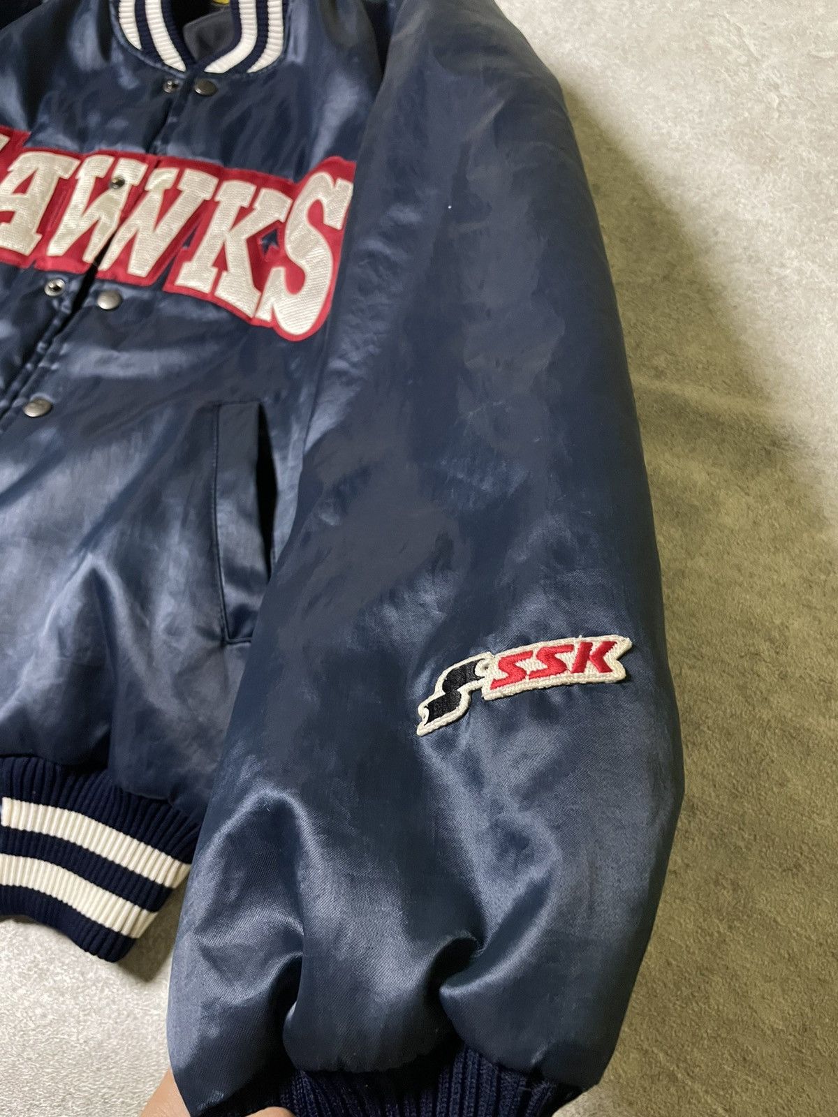NBA SSK Vintage 90s Starter Atlanta Hawks NBA Bomber Satin RARE Size US M / EU 48-50 / 2 - 4 Thumbnail
