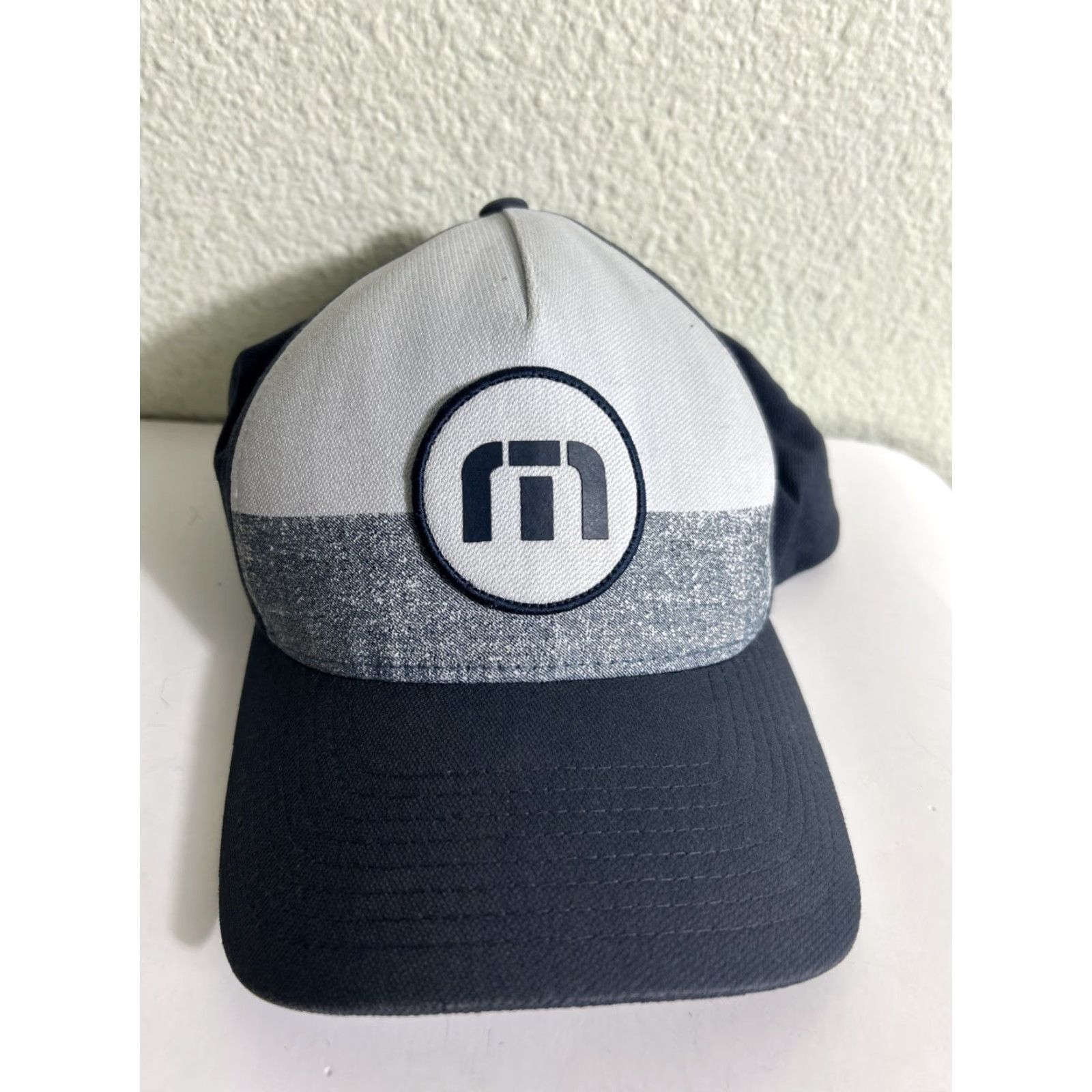 TravisMathew Travis Mathew Hat Cap Navy Adjustable Snapback Golf Golfer Blue Men Mens Adjustable Cap Snapback Travis Mathew Hat Blue Golf Cap Size ONE SIZE - 2 Thumbnail