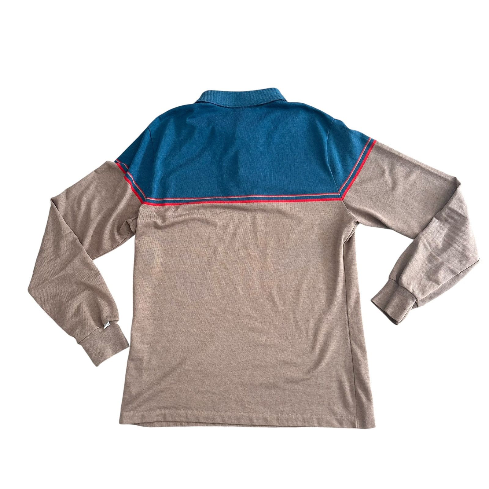 Levi's Vintage Levi's LongSleeve Shirt 80s Mens Large Collar Polo Size US L / EU 52-54 / 3 - 4 Thumbnail