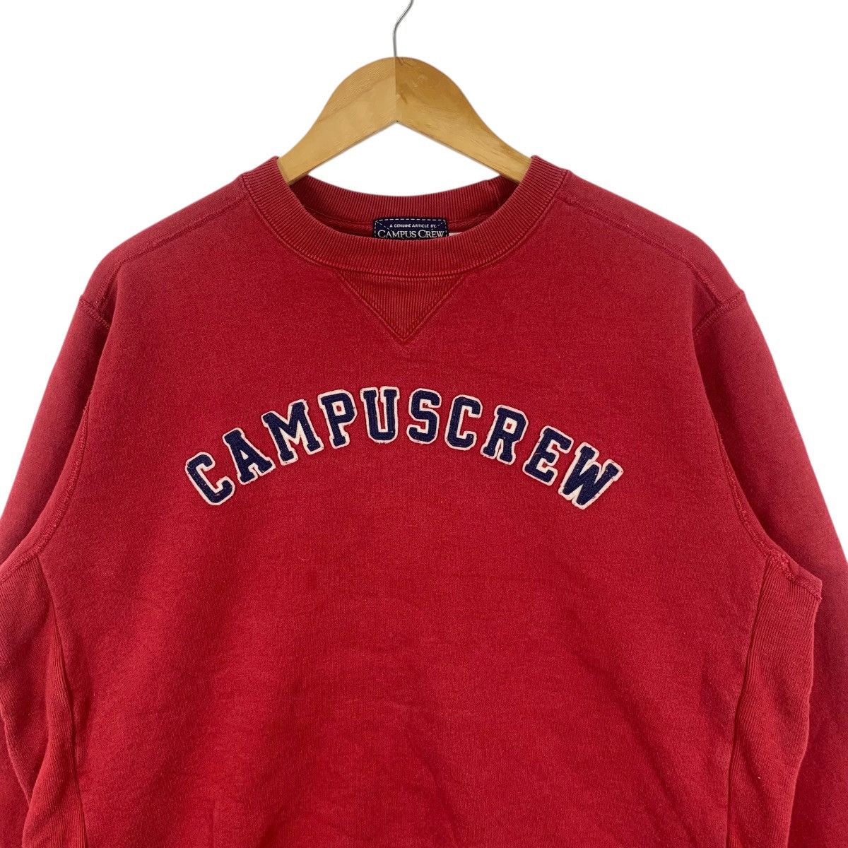 Vintage Vintage CAMPUS CREW UNIVERSITY Embossed Logo Sweatshirt Size L / US 10 / IT 46 - 6 Thumbnail