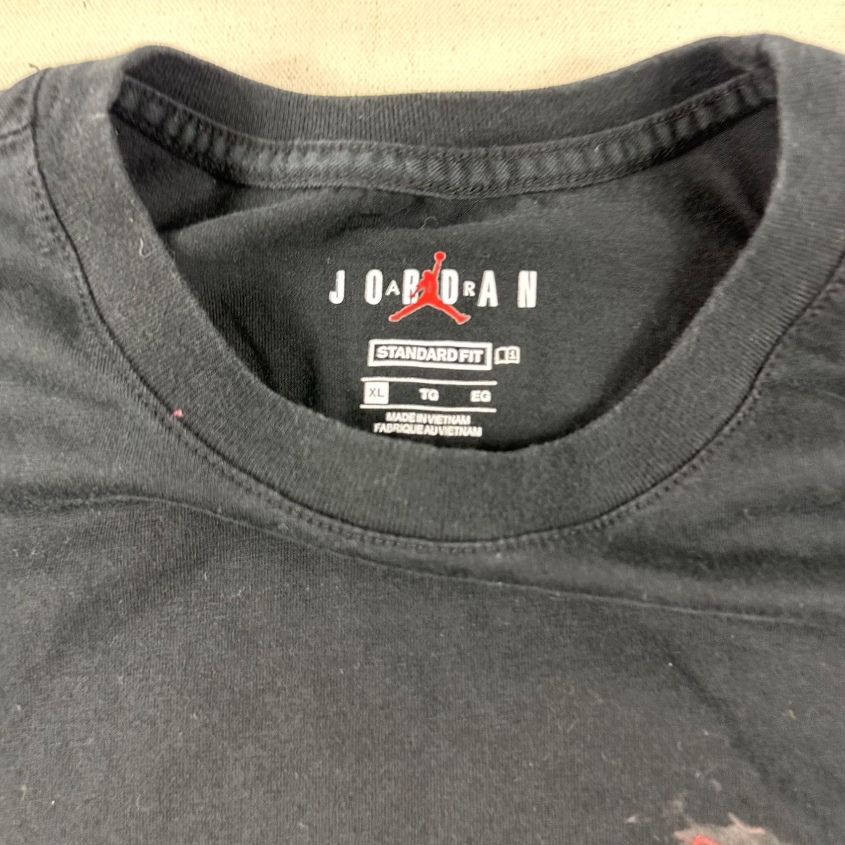 Nike Nike Air Jordan Jumpman T-Shirt Mens XL Black AJ4 Graphic Print DD0407-010 1989 Size US XL / EU 56 / 4 - 7 Thumbnail
