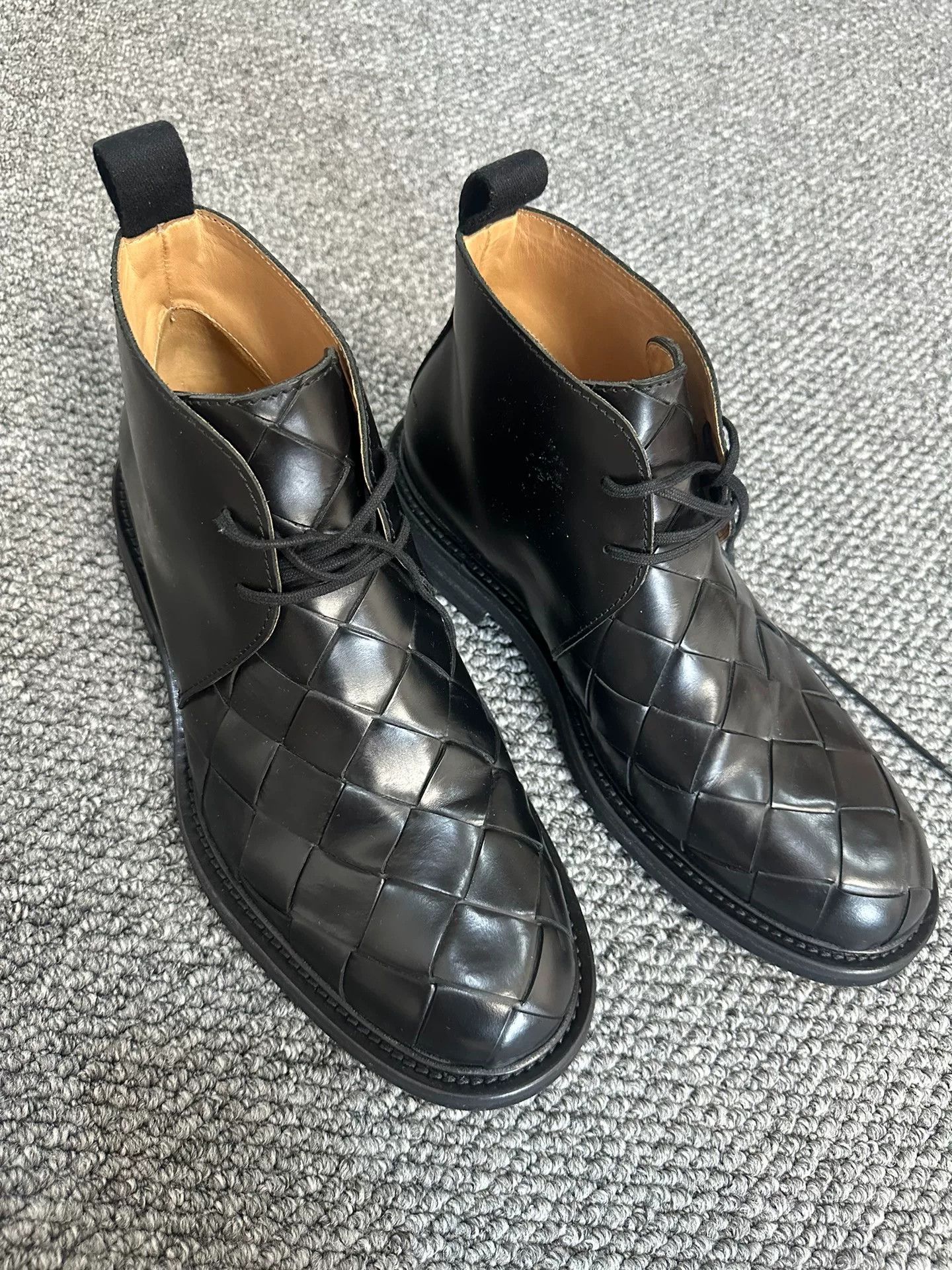 Bottega Veneta bottega veneta black lace-up ankle boots Size US 11 / EU 44 - 1 Thumbnail