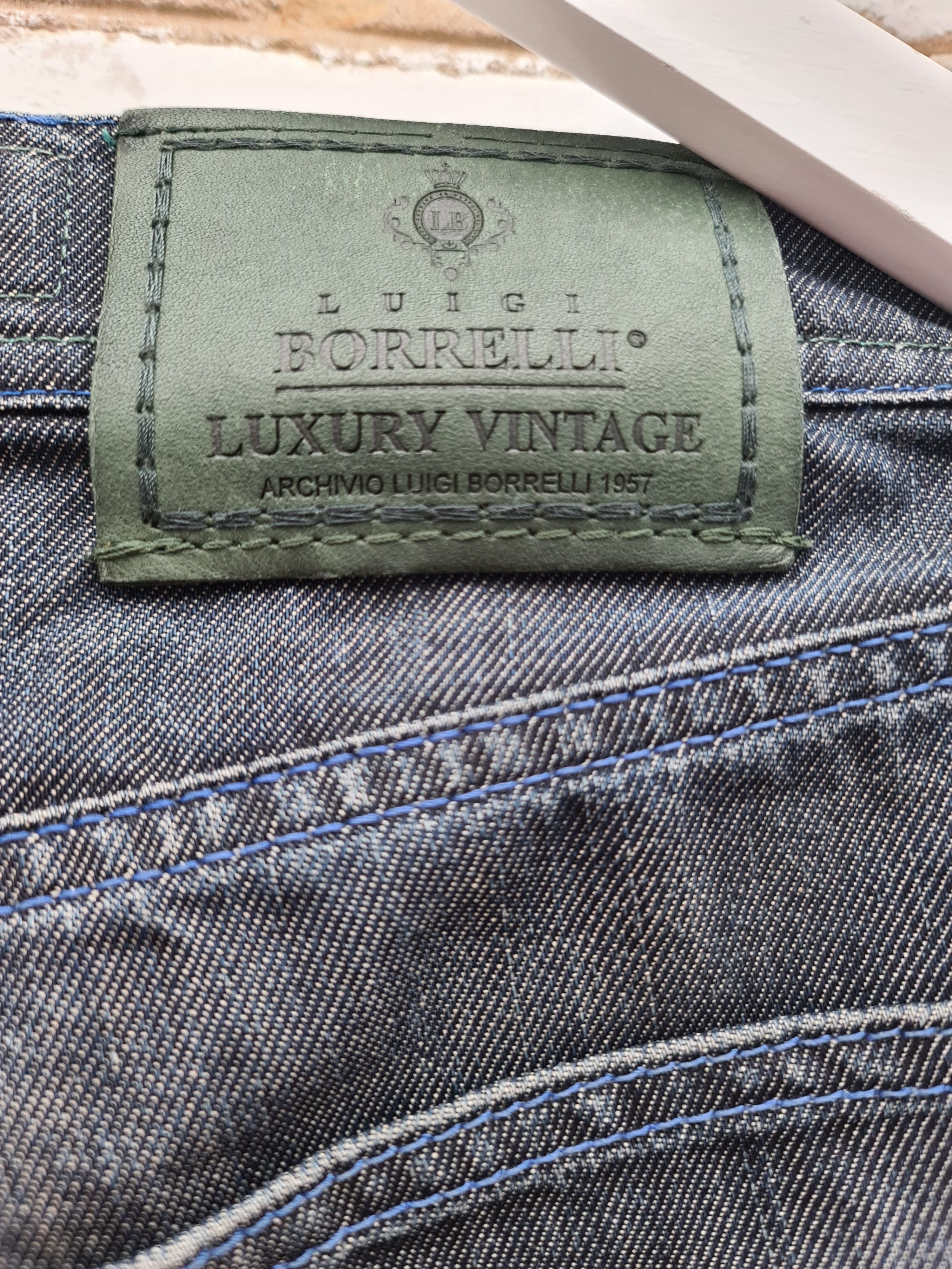 Luigi Borrelli Luigi Borelli Blue Denim Jeans Pants Size US 34 / EU 50 - 3 Thumbnail