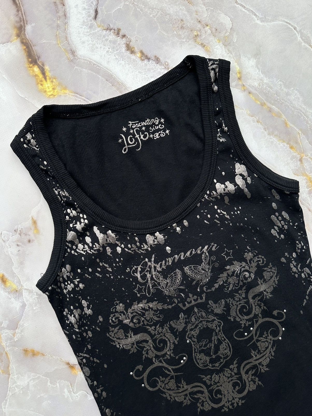 Japanese Brand Vintage Printed Tank Top Size XS / US 0-2 / IT 36-38 - 2 Thumbnail