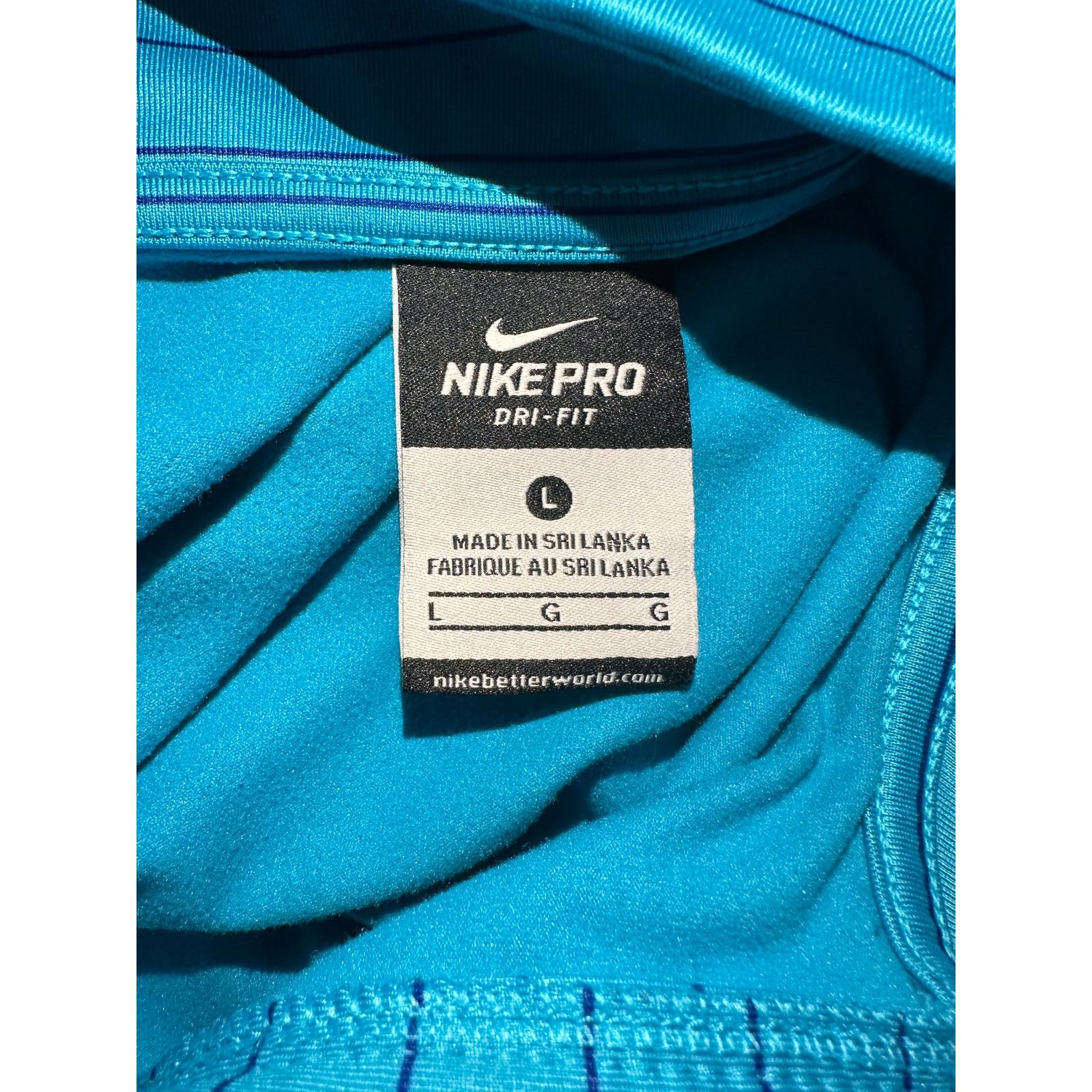 Nike Nike Pro Dri-Fit Half Zip Running Pullover Shirt Size L Size L / US 10 / IT 46 - 6 Thumbnail