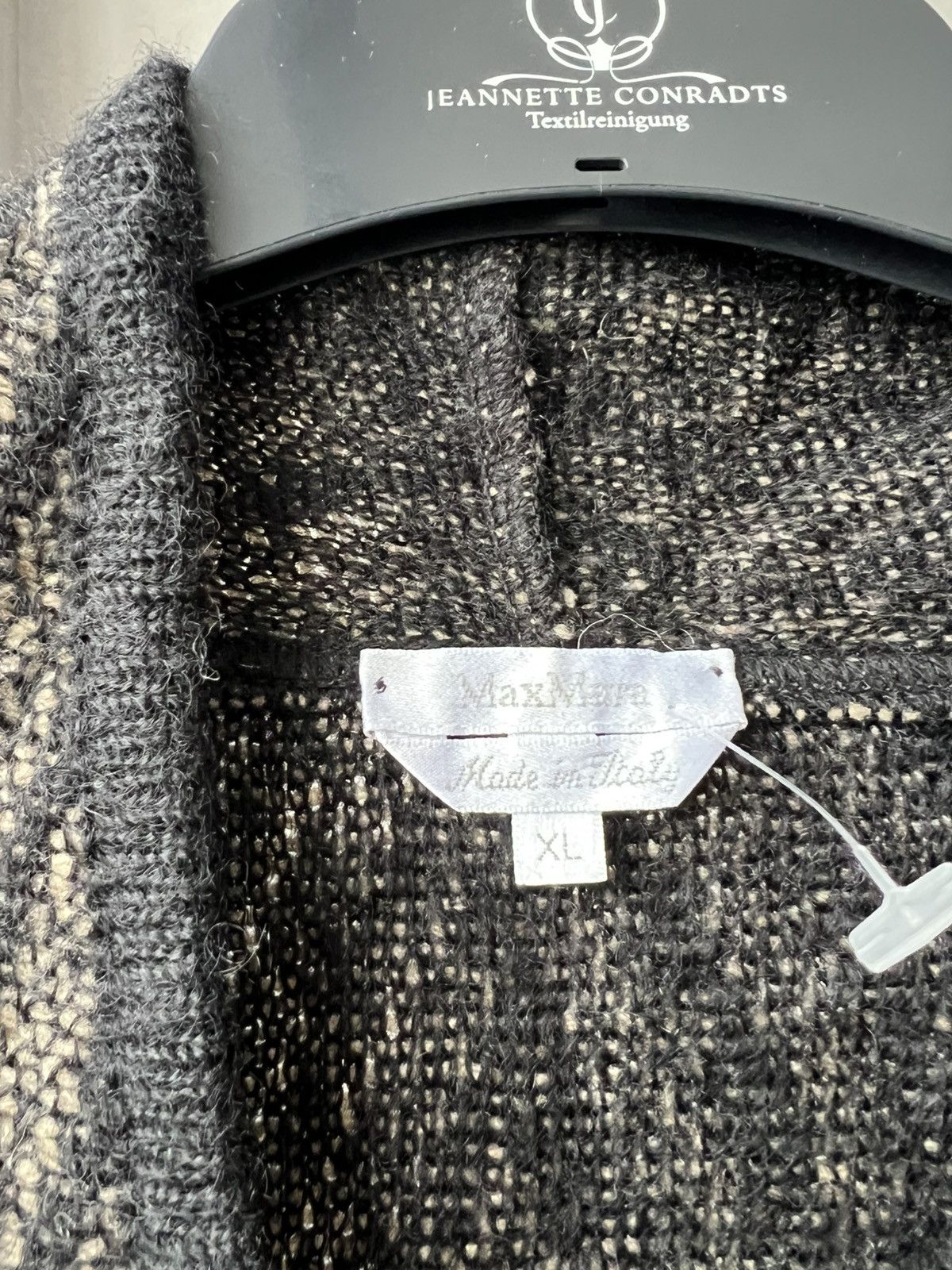 Max Mara MAX MARA ITALY CLASSIC ABSTRACT MOHAIR WOOL CARDIGAN SWEATER Size XL / US 12-14 / IT 48-50 - 7 Thumbnail