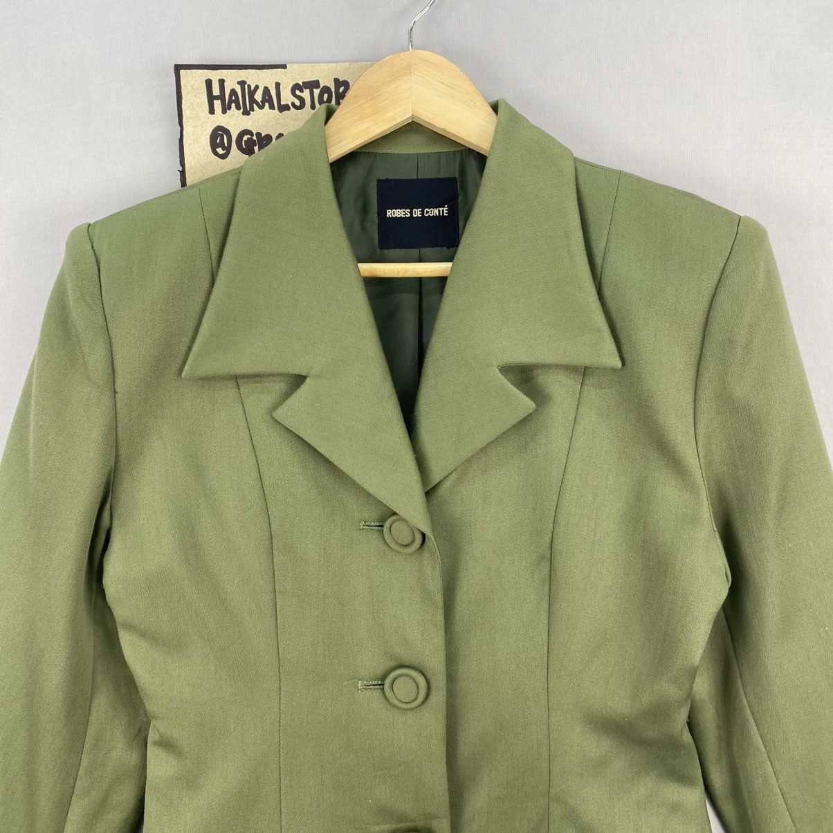 Japanese Brand Vintage 90’s Robes De Conte Blazer Jacket Coat Woman Size XS / US 0-2 / IT 36-38 - 9 Thumbnail