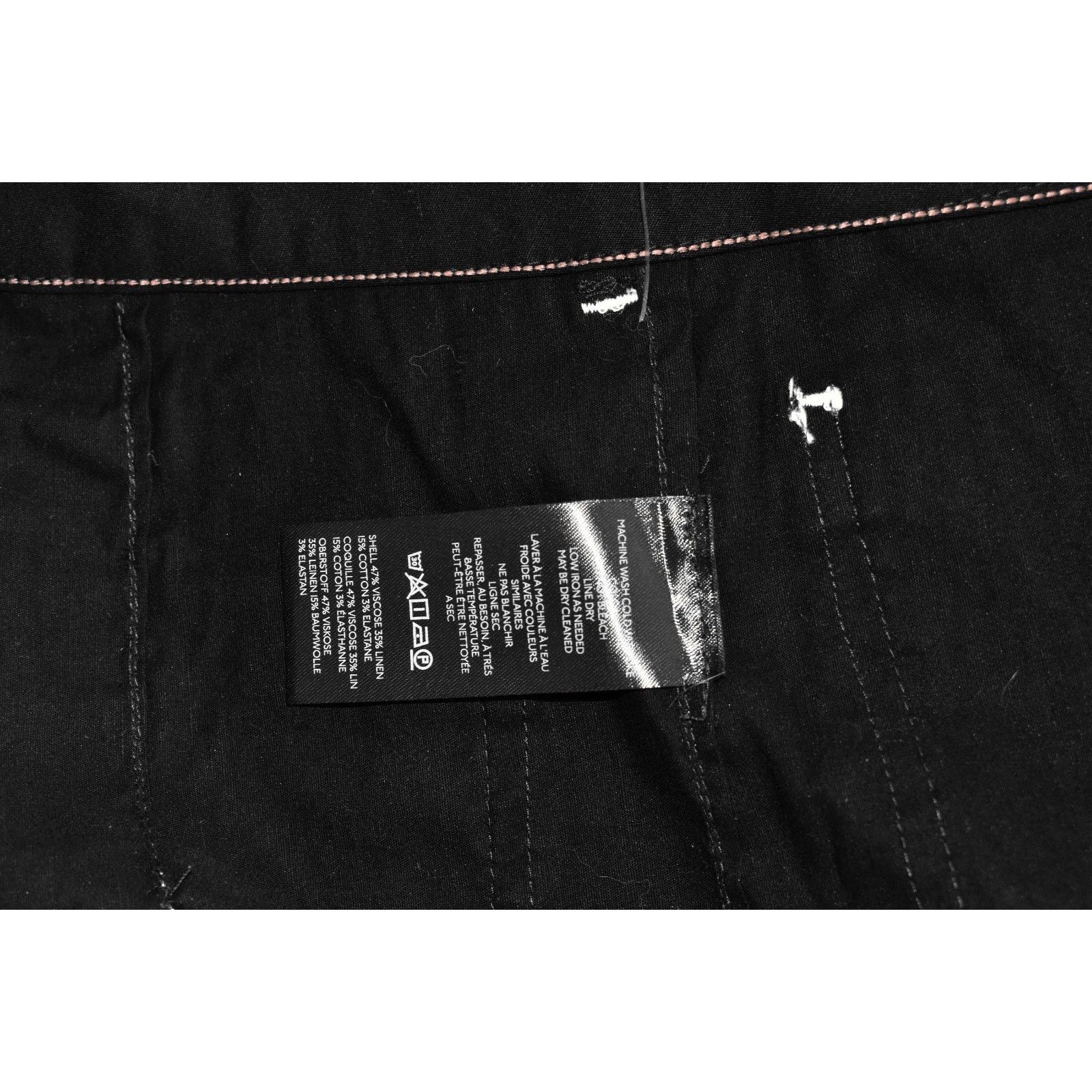 Anthropologie NWT MAEVE X ANTHROPOLOGIE Black Wide Leg Cropped Jeans Sz 31 Size 32" / US 10 / IT 46 - 7 Thumbnail