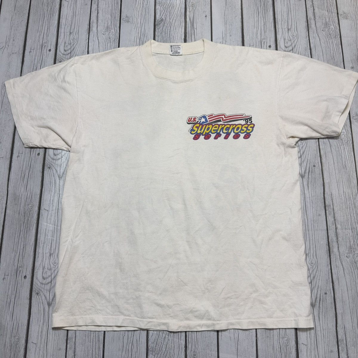 Anvil × Vintage Vintage Supercross tee Size US XL / EU 56 / 4 - 2 Thumbnail