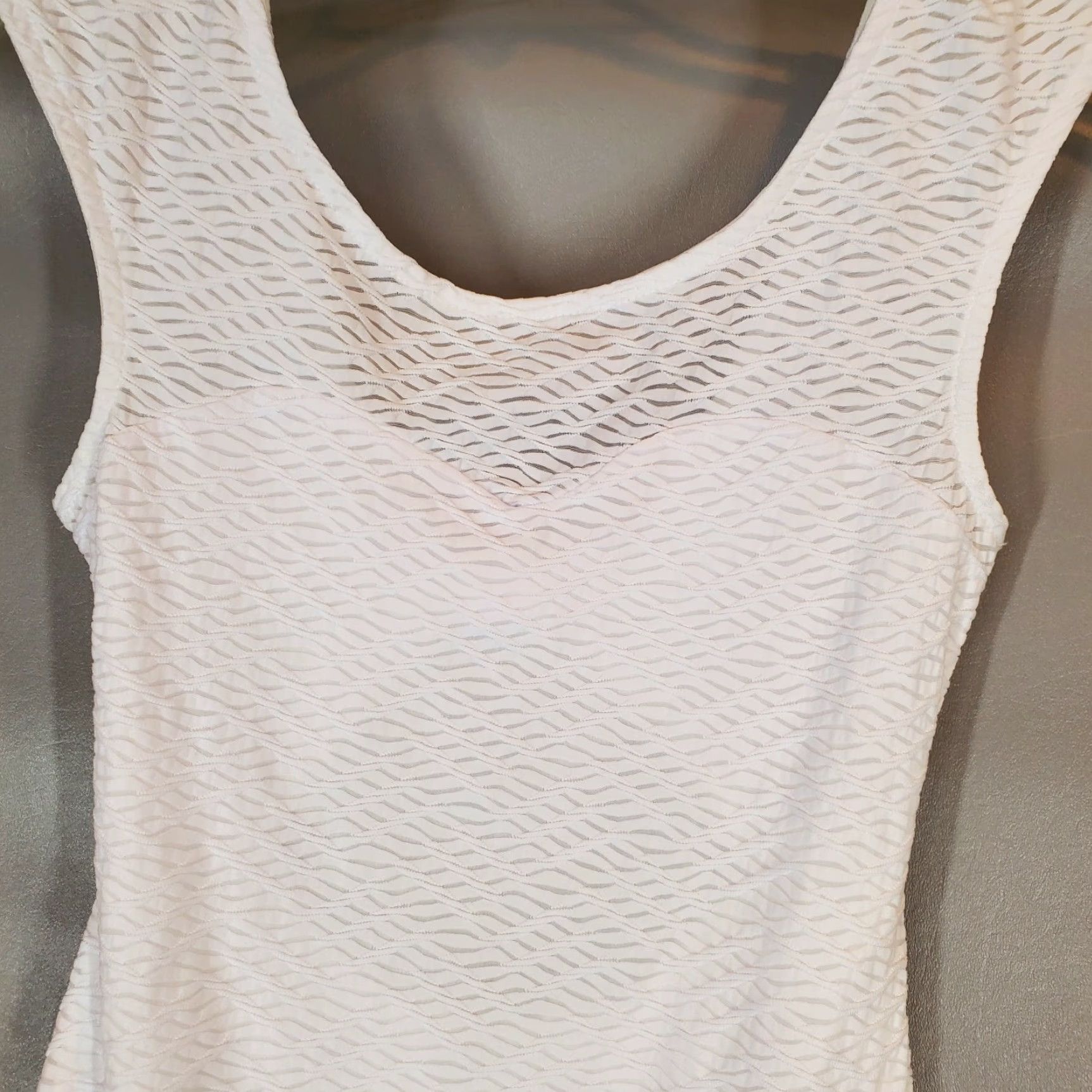 Vintage Charlotte Russe Womens Sleeveless Laced White Dress Back Cut Out Size S Size S / US 4 / IT 40 - 2 Thumbnail