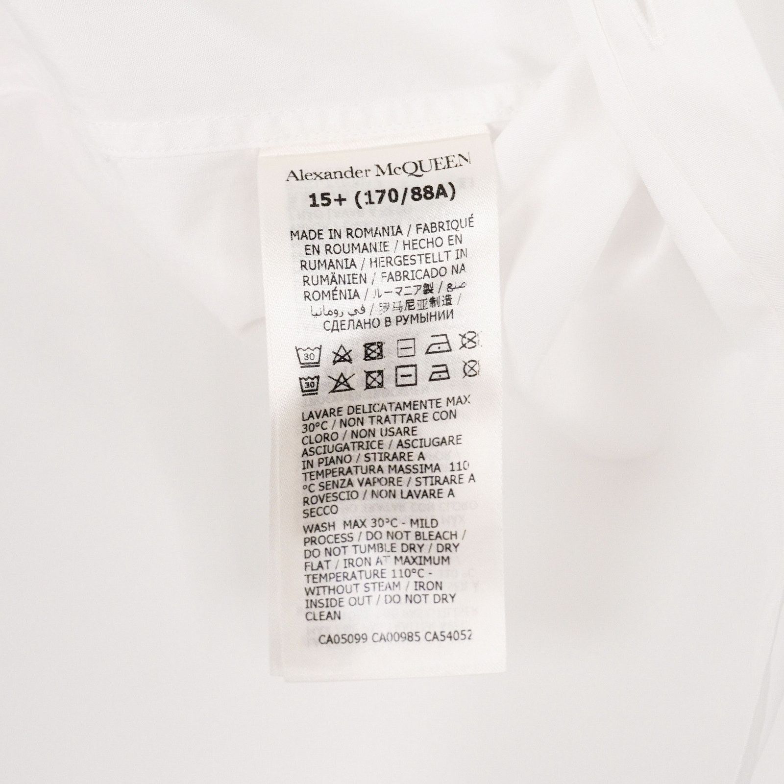 Alexander McQueen Alexander McQueen Harness Bondage Print White Button Shirt Size US S / EU 44-46 / 1 - 7 Thumbnail