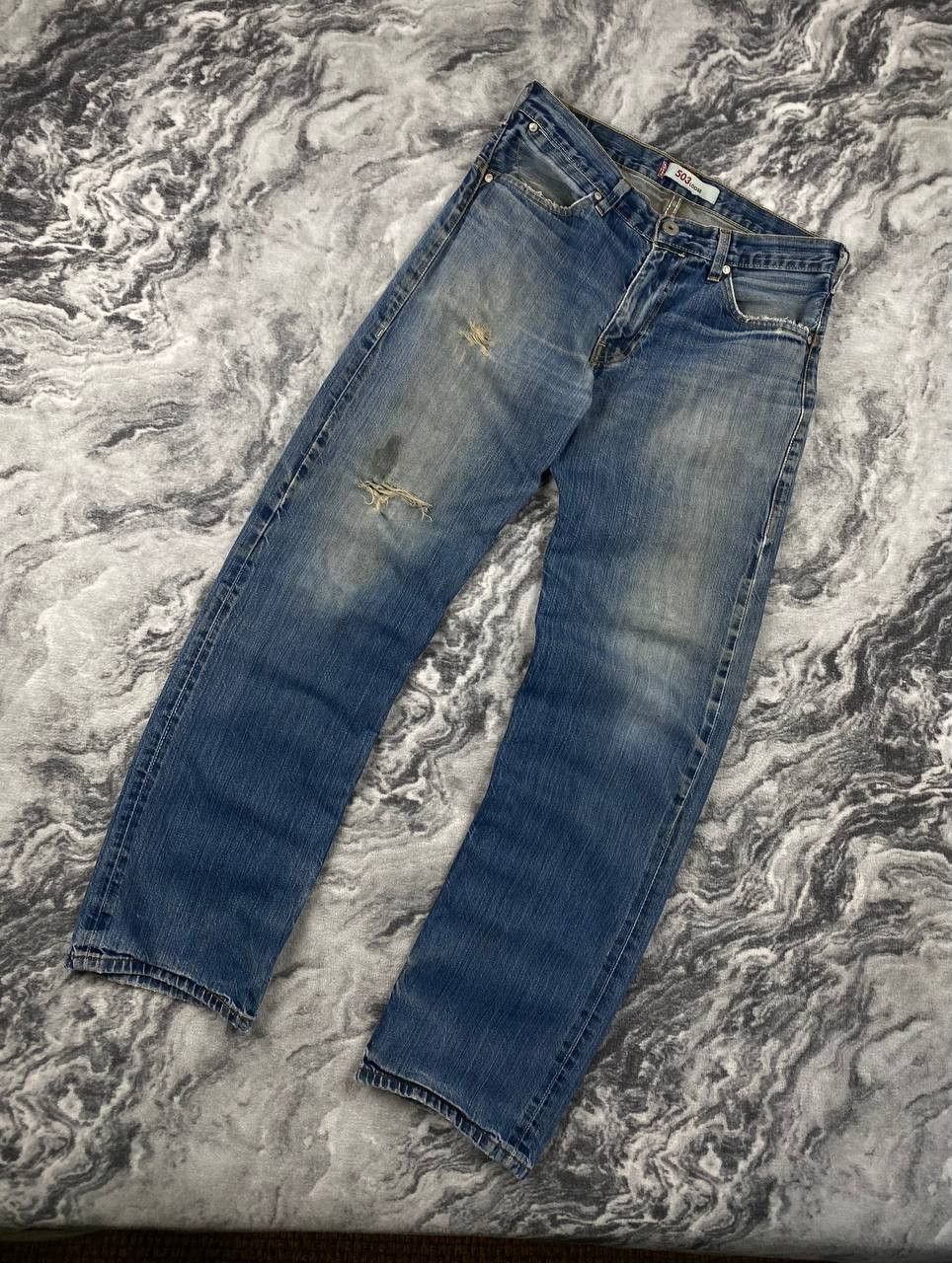 Levi's Vintage Levis 503 Denim Jeans Loose Cinch Men Size 32х34 Size US 32 / EU 48 - 2 Thumbnail