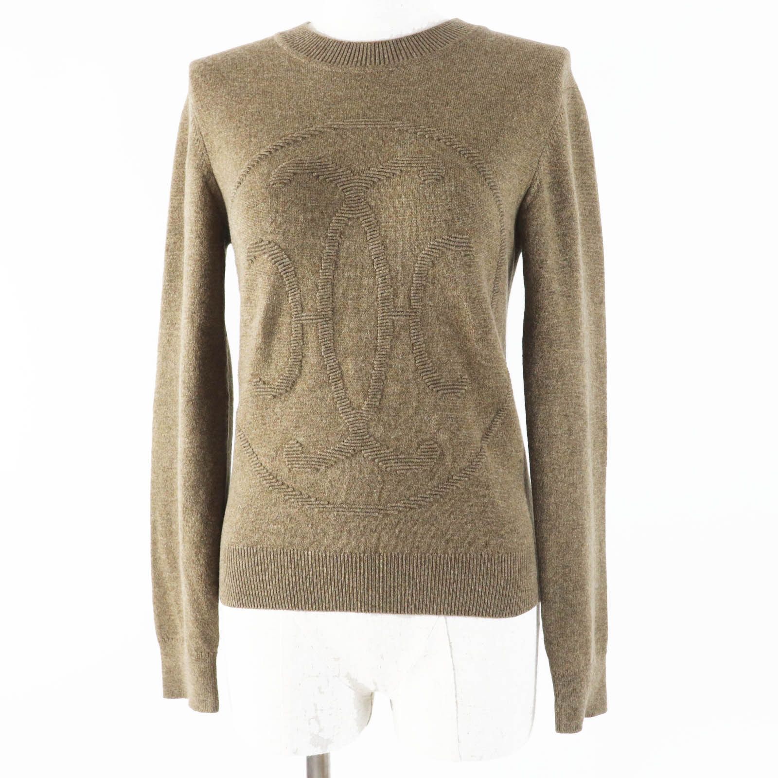Hermes Hermes Hermes H lift Cashmere Knit Natural Material Tops DUTY FREE for USA Size ONE SIZE - 1 Thumbnail
