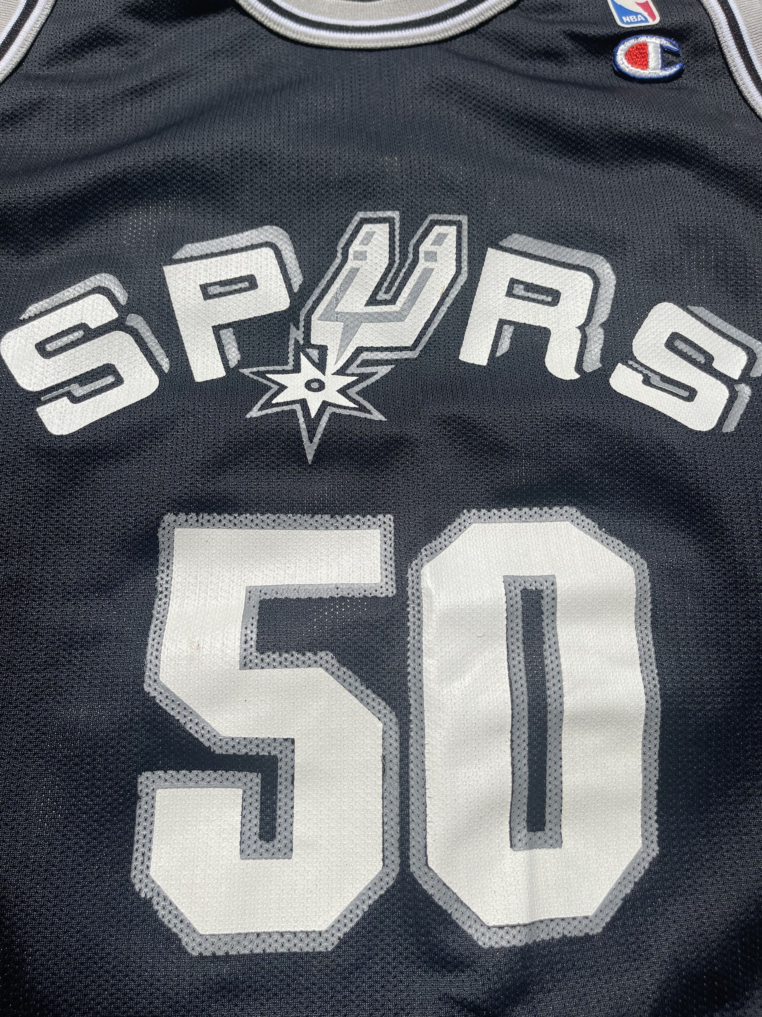 Champion × NBA × Vintage 1990's San Antonio Spurs David Robinson NBA Champion Jersey Size US L / EU 52-54 / 3 - 3 Thumbnail