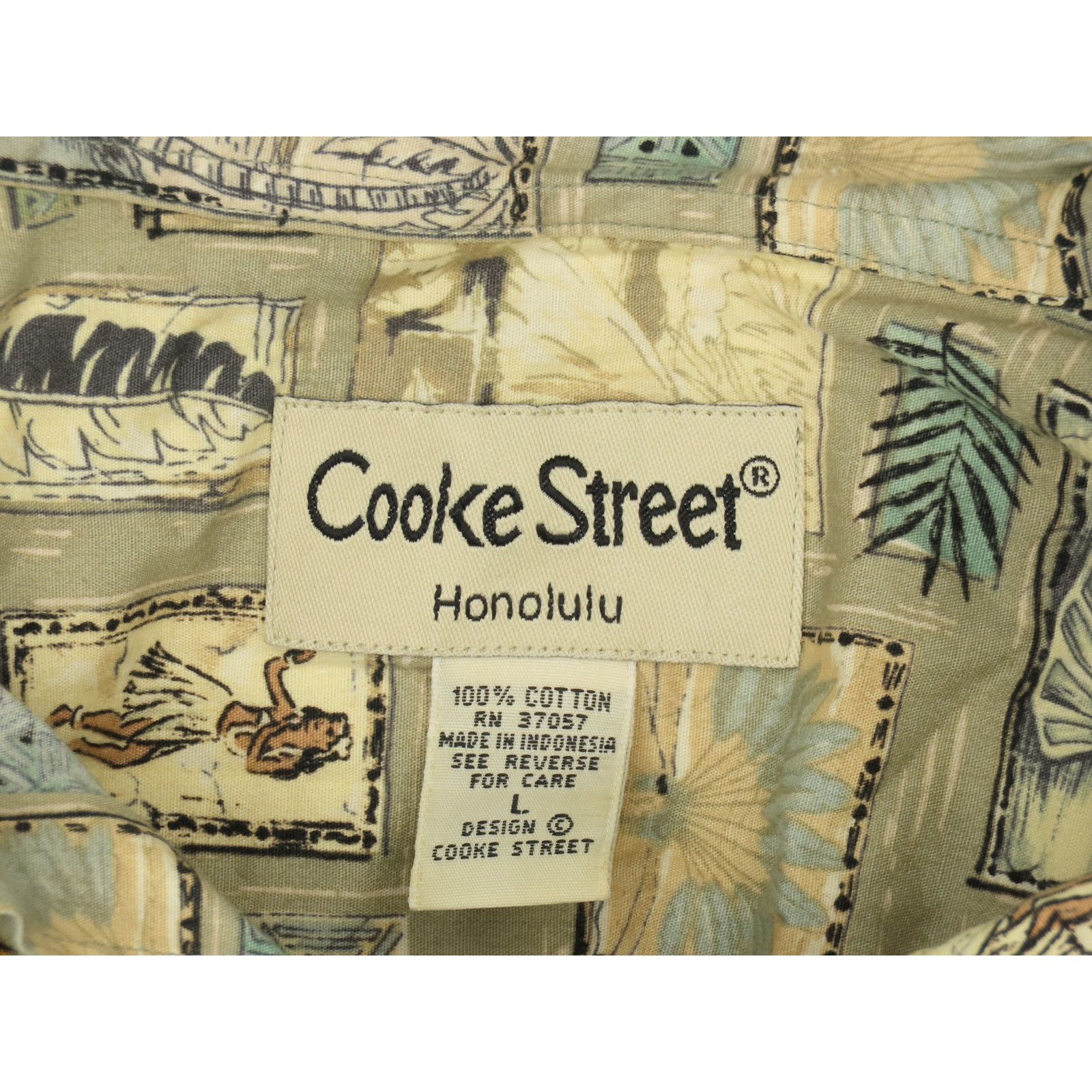 Other Cooke Street Floral Hula Girl Sailing Hawaiian Aloha Shirt L Size US L / EU 52-54 / 3 - 5 Thumbnail