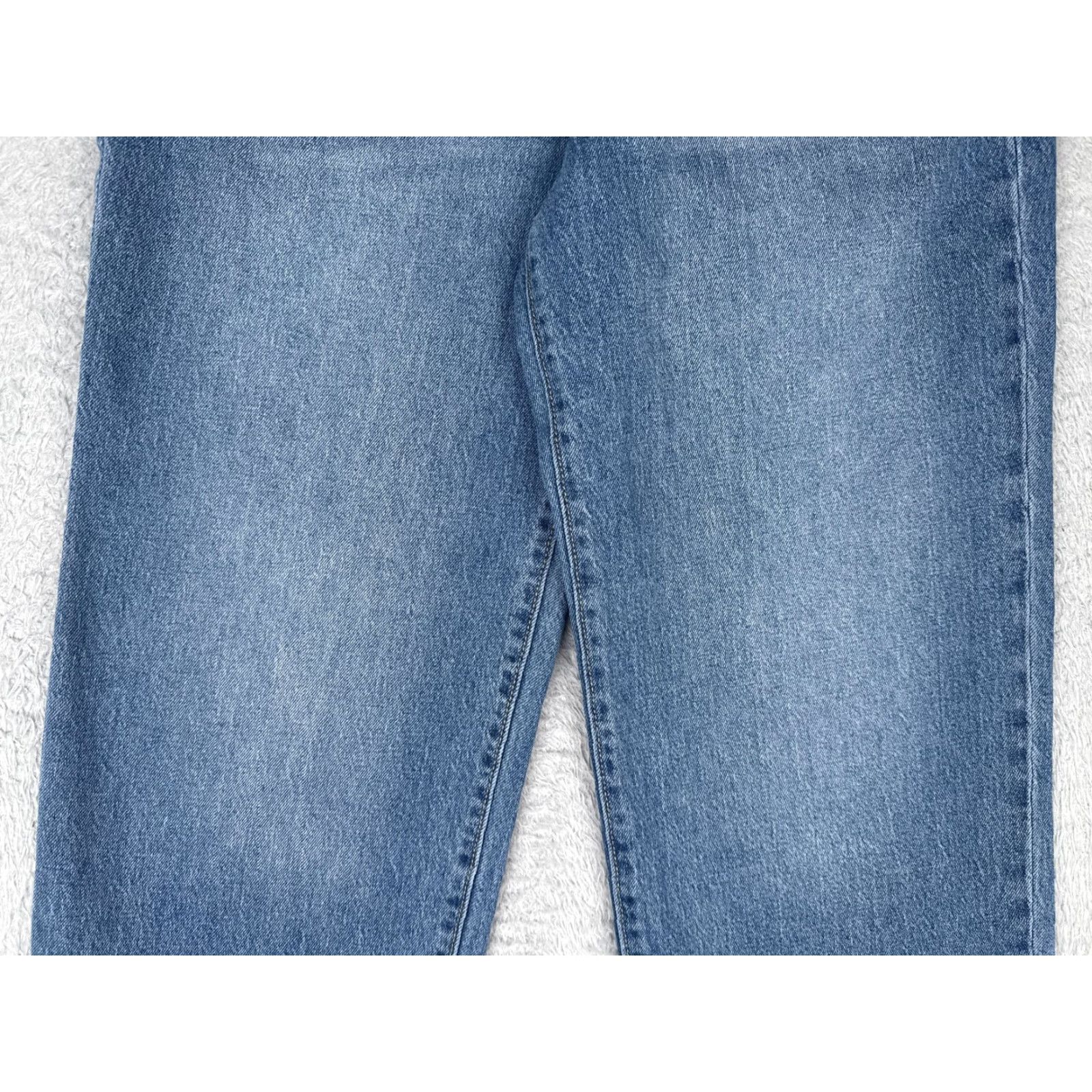 Old Navy Old Navy Jeans Womens 8 Blue High-Rise OG Loose Cropped Raw Hem Wide Leg Denim Size 30" / US 8 / IT 44 - 3 Thumbnail