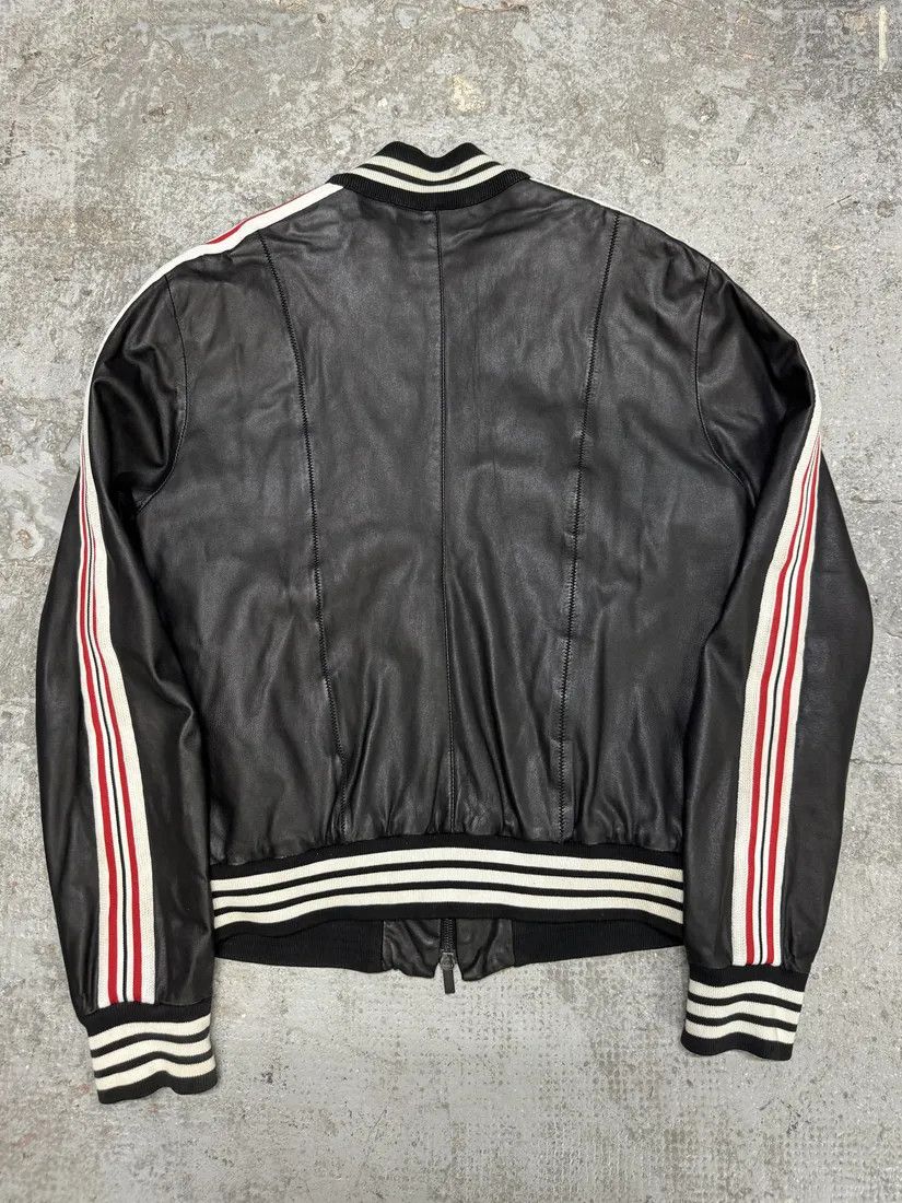 Emporio Armani × Vintage SS2007 Emporio Armani Black Multi Zips Racing Leather Jacket Size US M / EU 48-50 / 2 - 3 Thumbnail