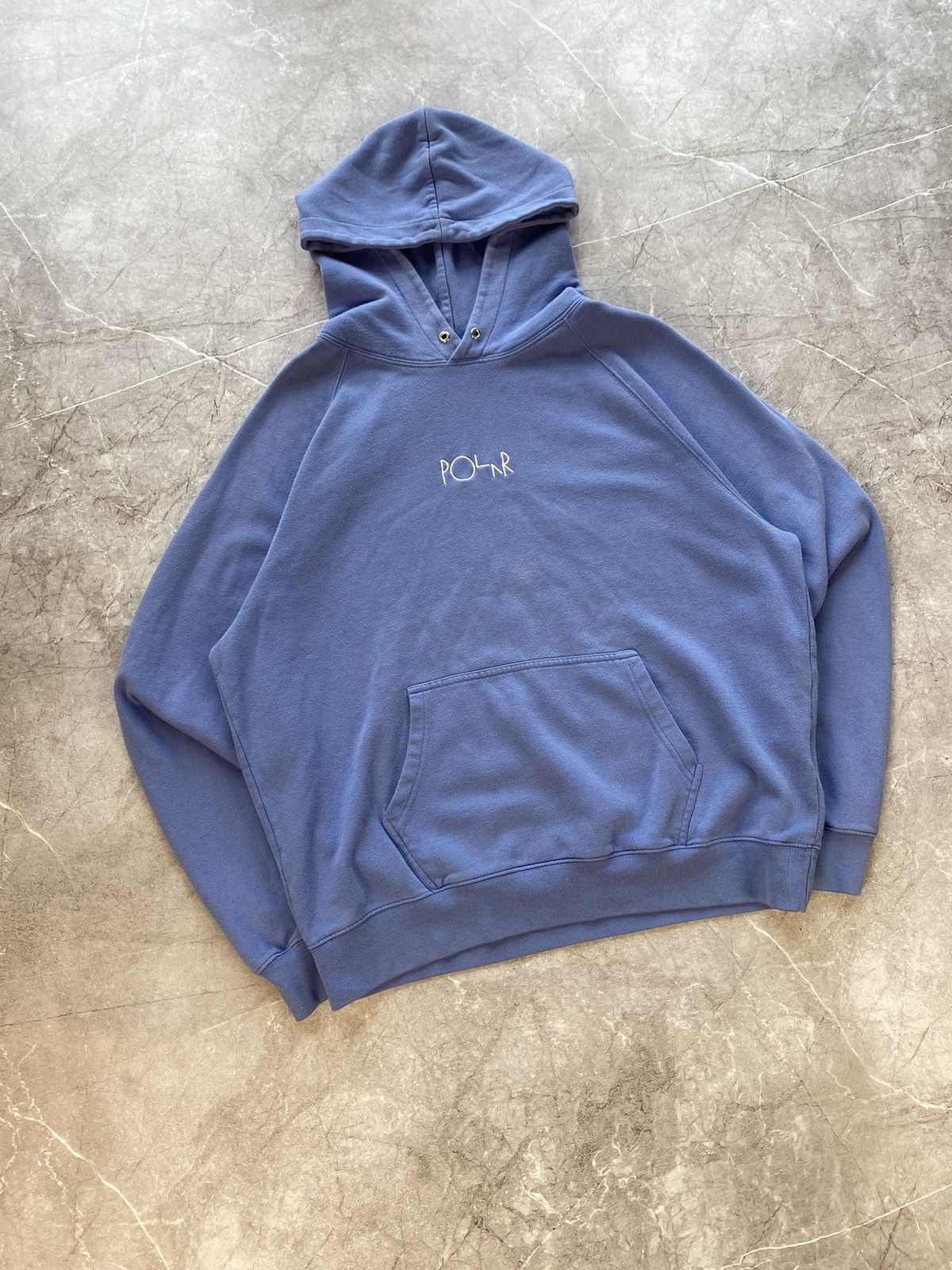 Polar Skate Co. Vintage Y2K Polar Skate Co. Default Centr Logo Blue Hoodie Size US M / EU 48-50 / 2 - 1 Thumbnail