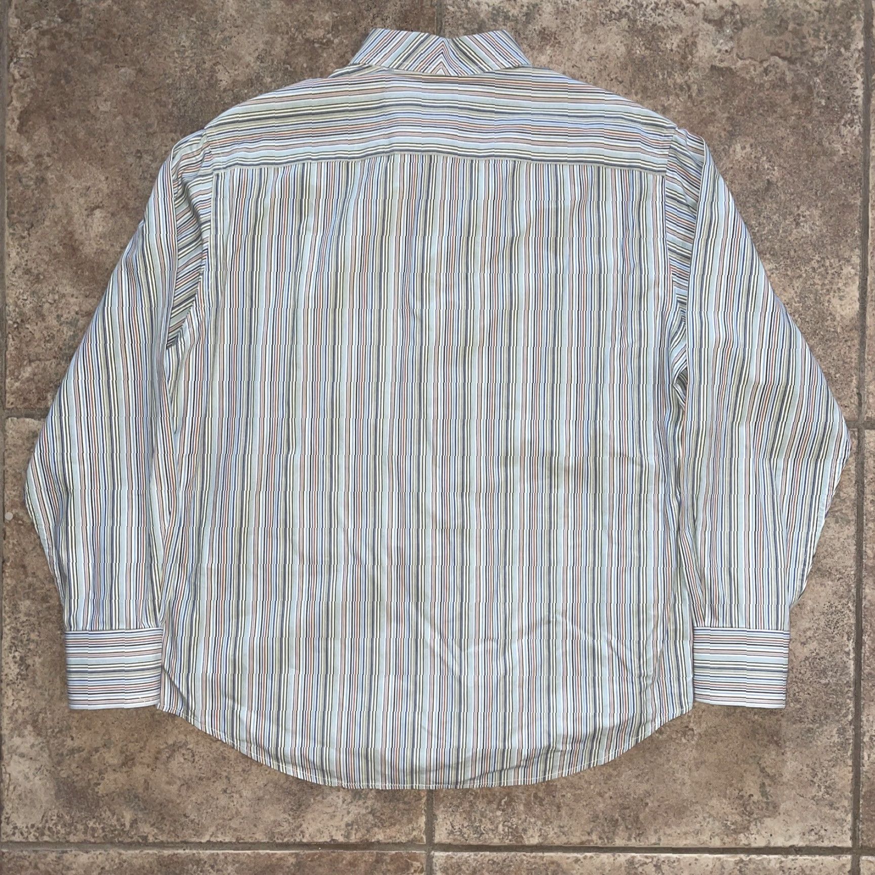 Robert Graham Robert Graham Striped Button Shirt Mens L Multicolor Long Sleeve Button-Up Regular Sized Shirt Size US L / EU 52-54 / 3 - 4 Thumbnail