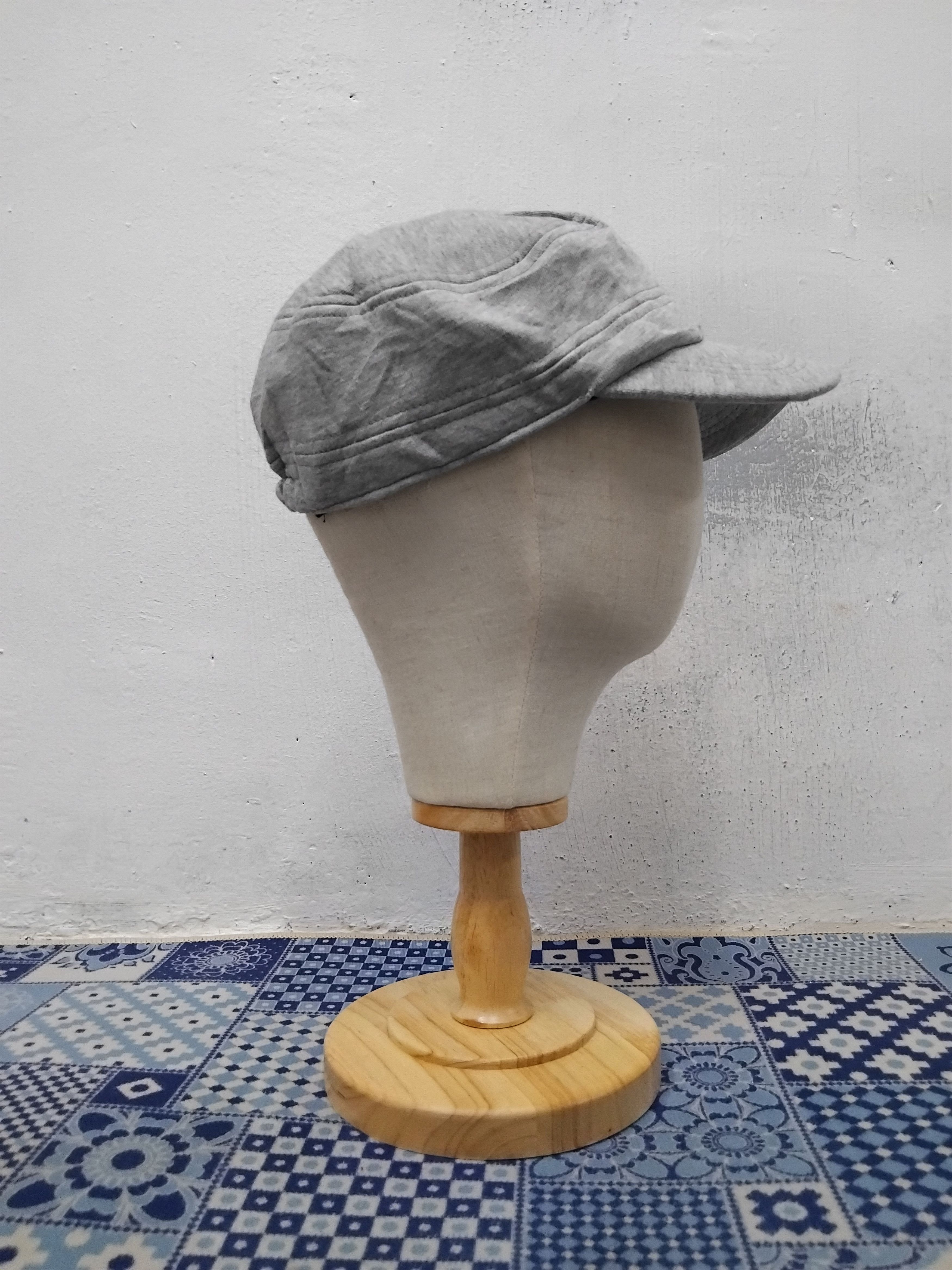 Japanese Brand Unnamed grey colour Japanese style cap Size ONE SIZE - 5 Thumbnail