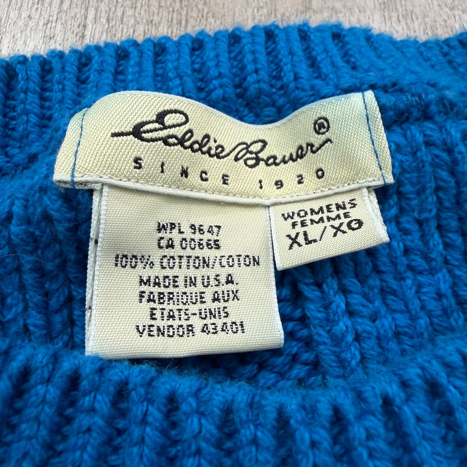 Eddie Bauer Vintage Eddie Bauer Cable Knit Sweater Women's Extra Large Size XL / US 12-14 / IT 48-50 - 4 Thumbnail