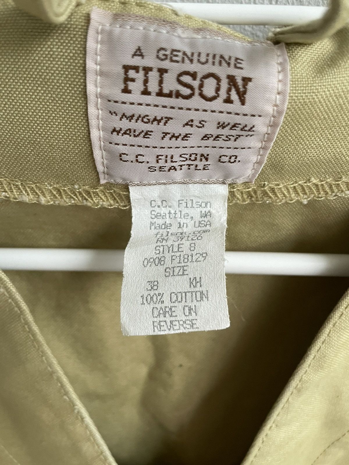 Filson Filson Vintage Tin Cloth Cruiser Work Jacket Vest Made USA Size US M / EU 48-50 / 2 - 11 Thumbnail